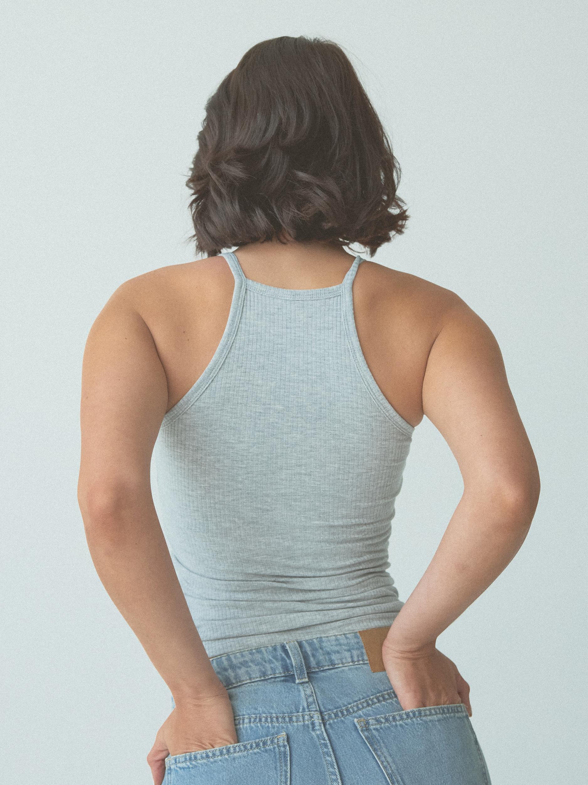 Ribbed High Neck Brami Product Image