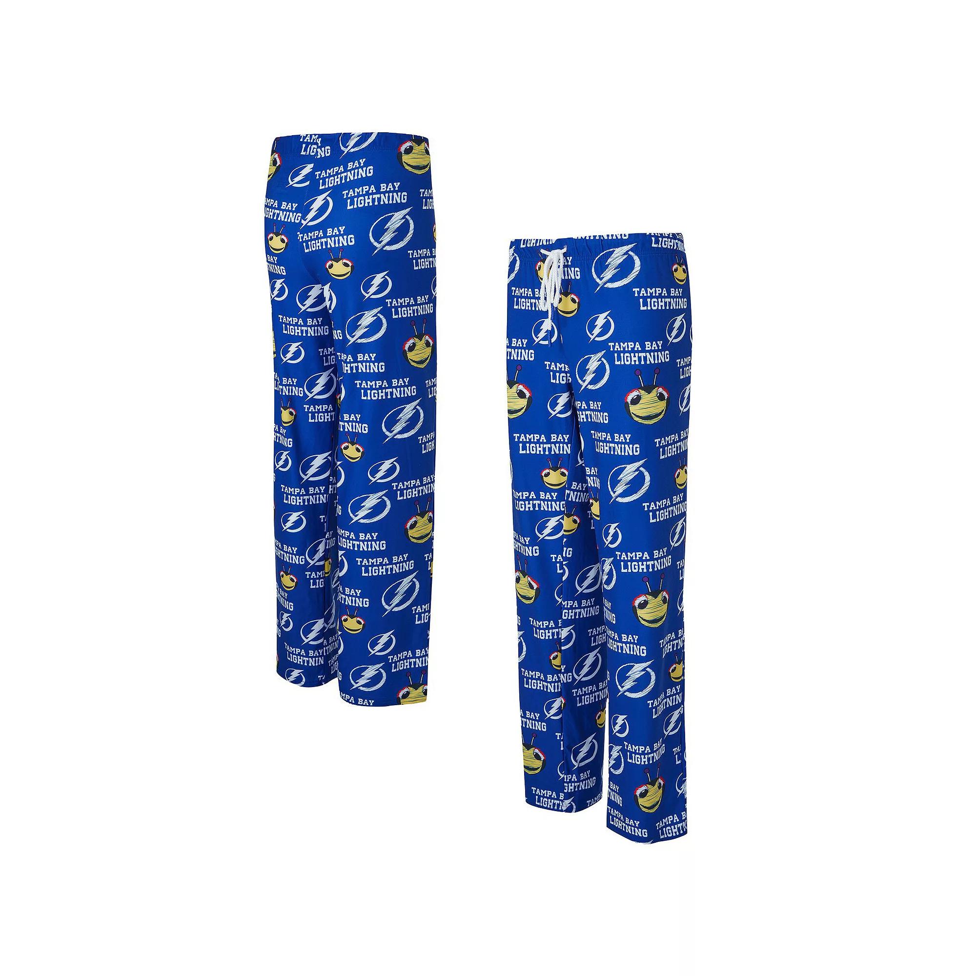 Women's Concepts Sport Blue Tampa Bay Lightning Zest Allover Print Knit Pants, Size: Medium, Lgh Blue Product Image