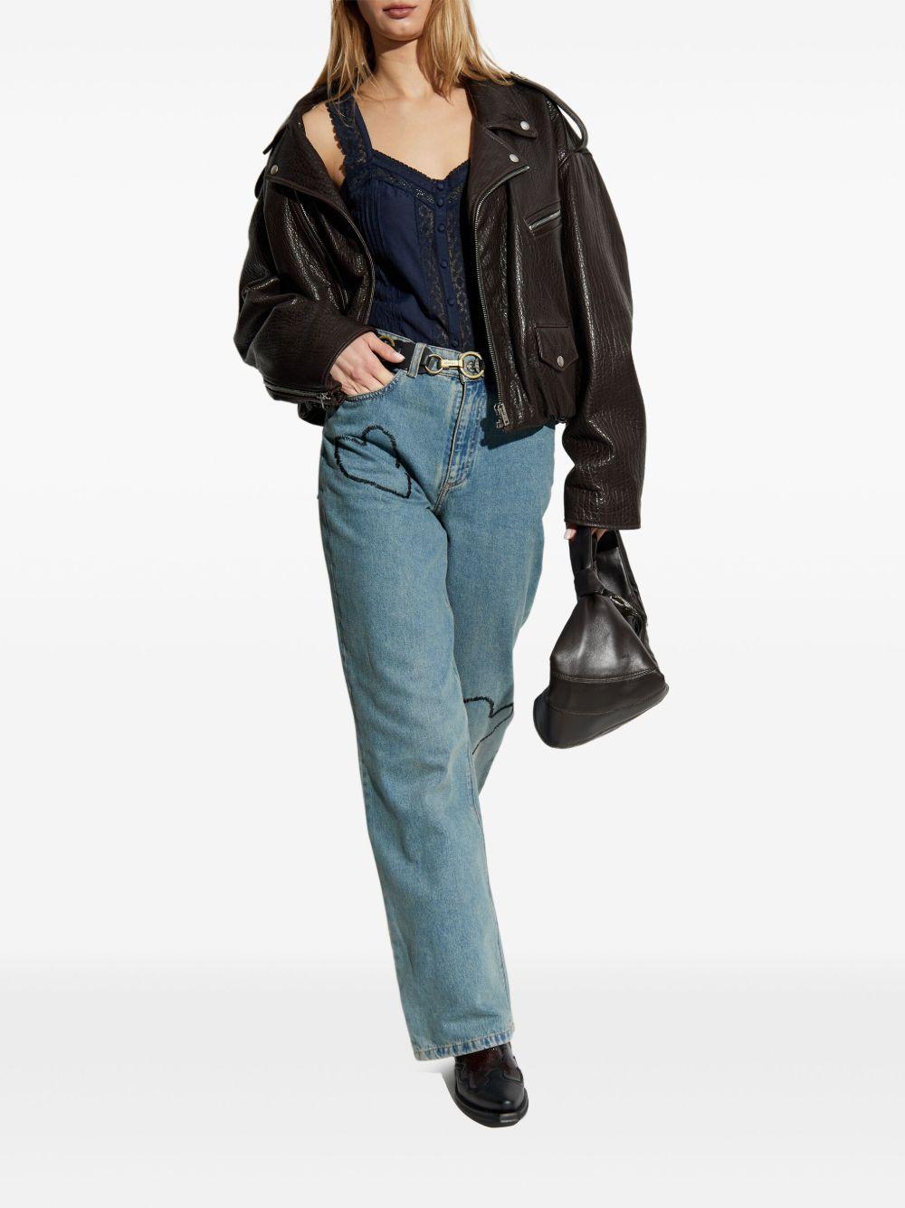 lace-trimmed tank top  Product Image