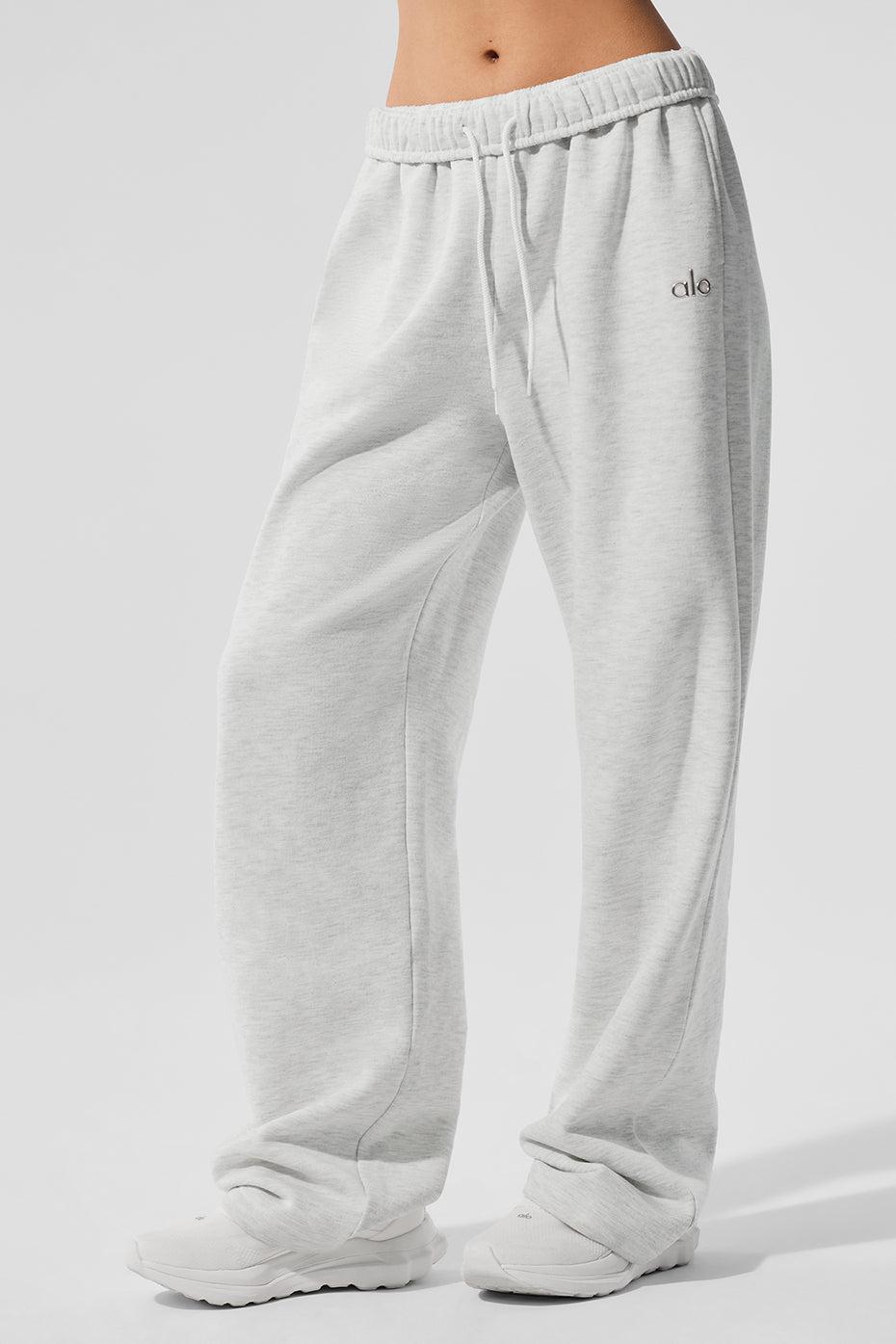 Accolade Straight Leg Sweatpant - White Heather Female Product Image