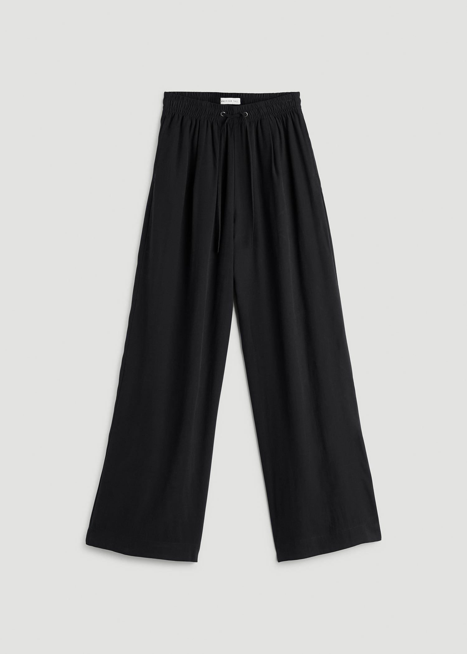 Relaxed Pull On Pants for Tall Women in Vintage Black Product Image