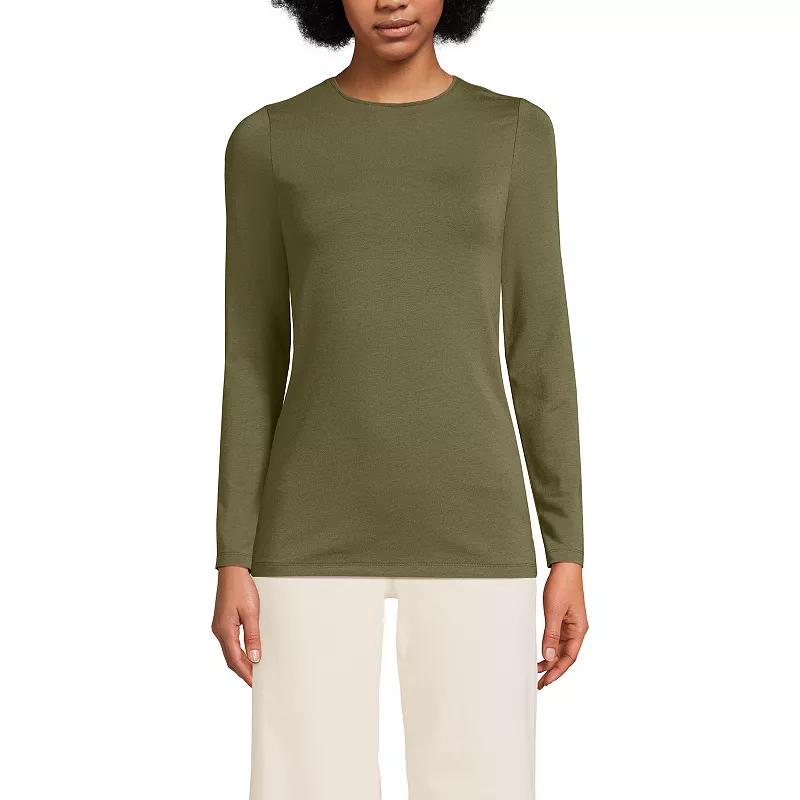Women's Lands’ End Long Sleeve Crewneck Top,  Product Image