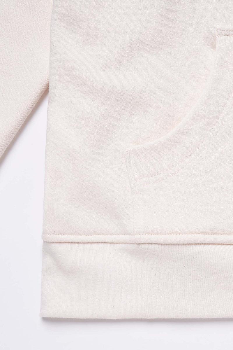 Women's Organic Hoodie Sweatshirt in Natural Product Image