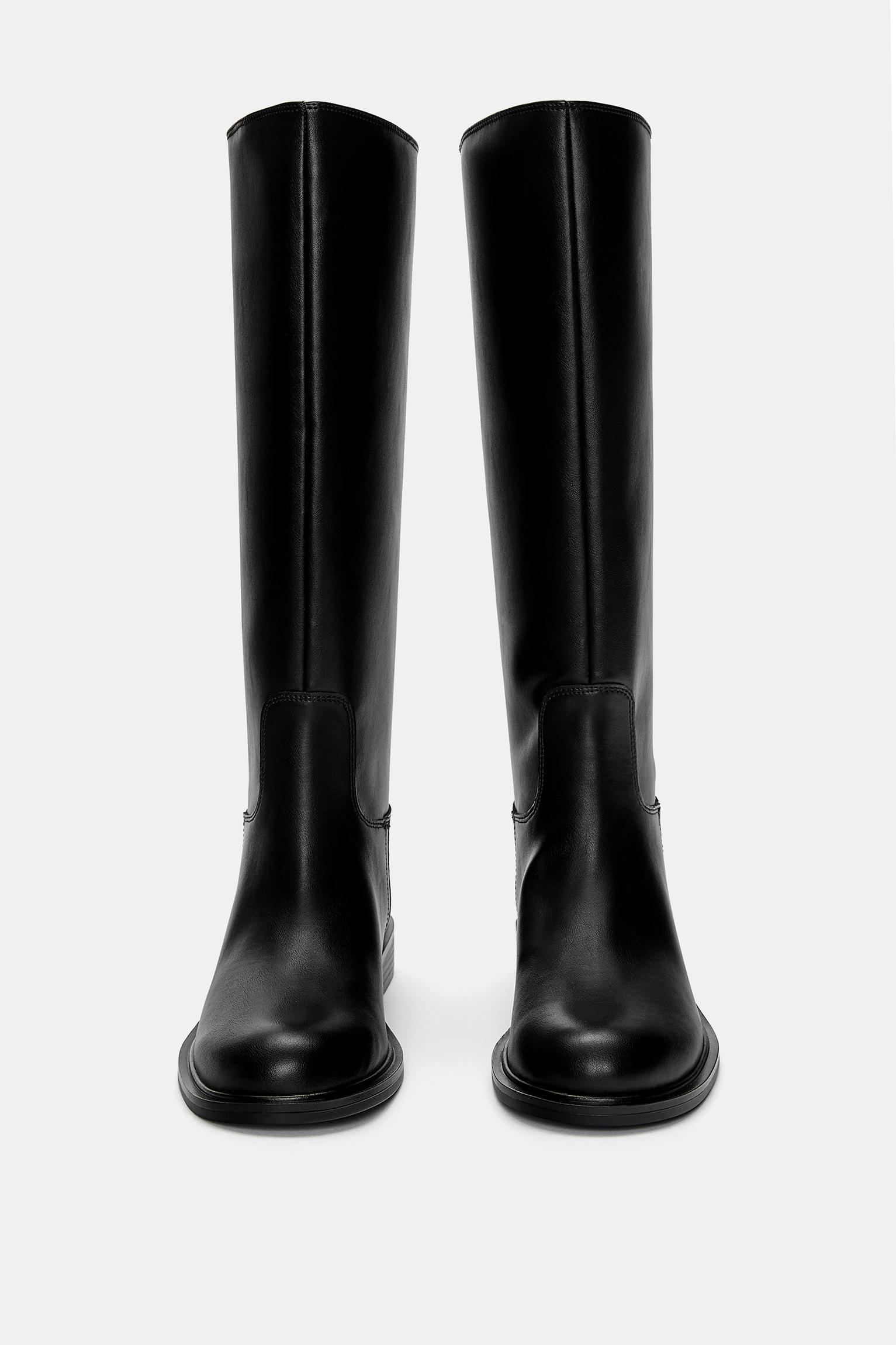 Flat knee-high boots Product Image