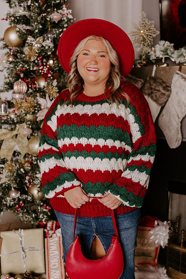 Holiday Cheer Knit Sweater Curves Product Image