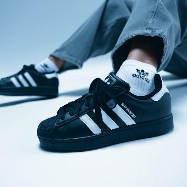Womens adidas Superstar II Athletic Shoe - Core Black / White / Core Black Product Image