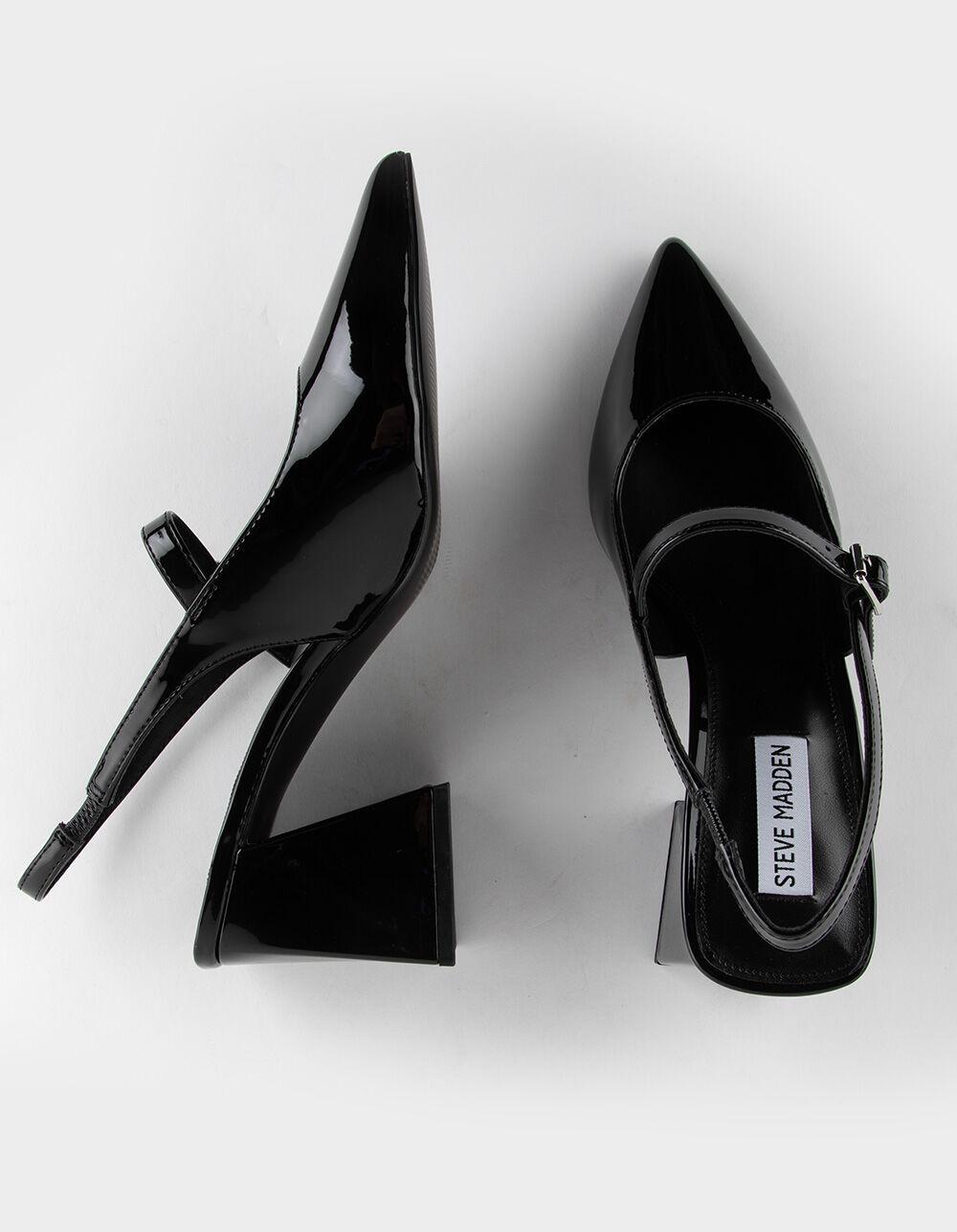 STEVE MADDEN Humor Slingback Mary Jane Womens Shoes - BLACK Product Image