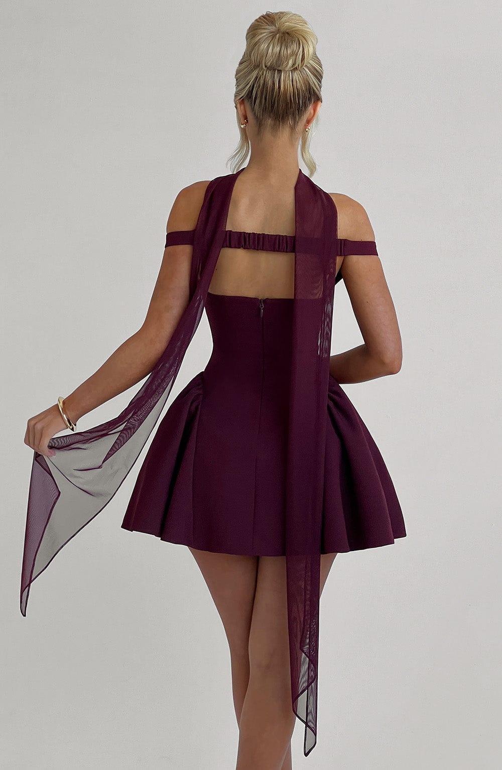 Marla Mini Dress - Cherry Lacquer Product Image