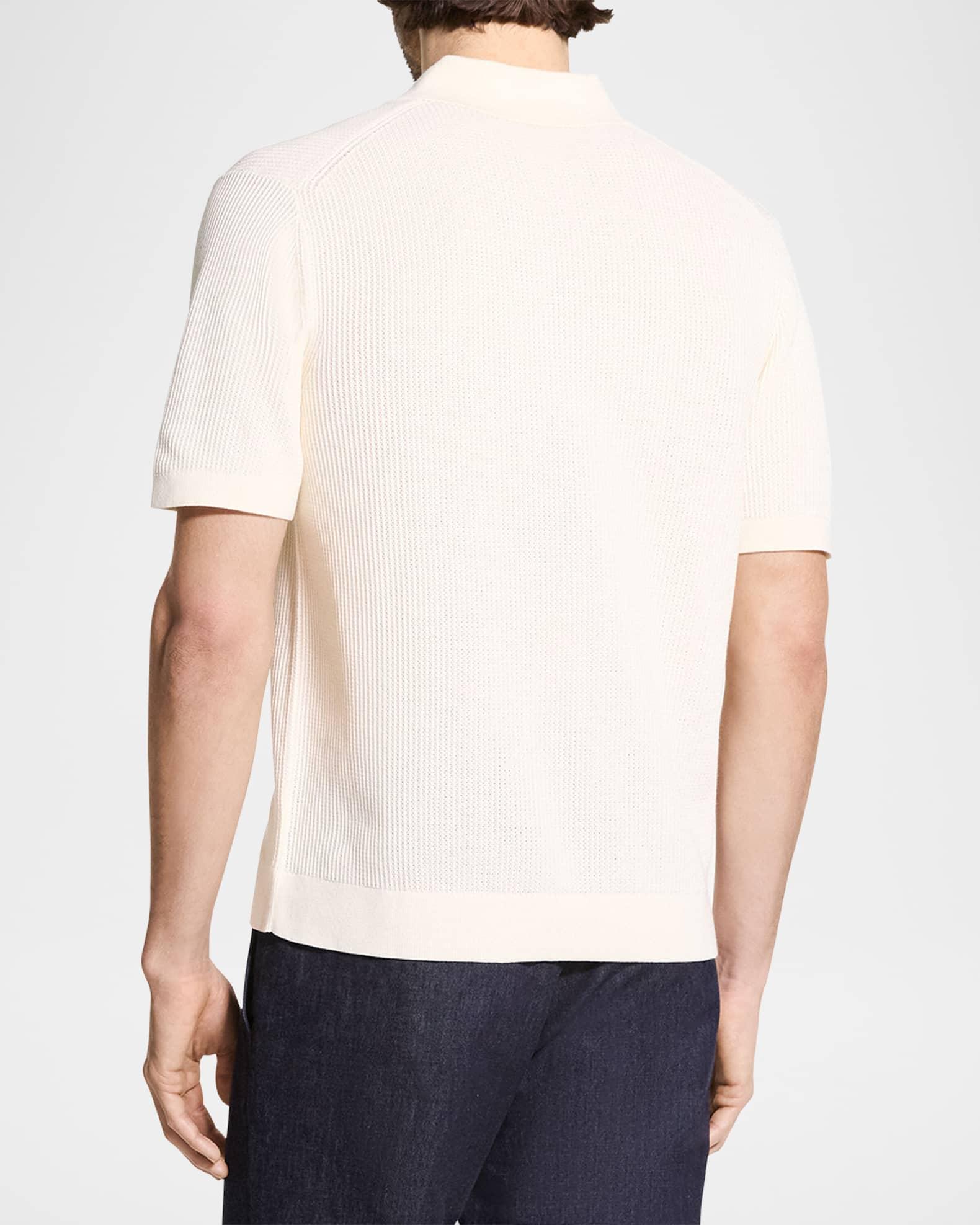 Men's Cotton Mesh Polo Shirt Product Image