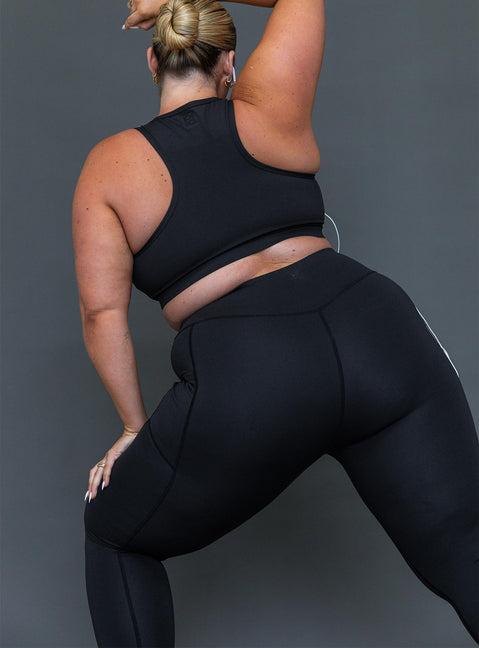 Unstoppable Activewear 7/8 Leggings Black Curve Product Image