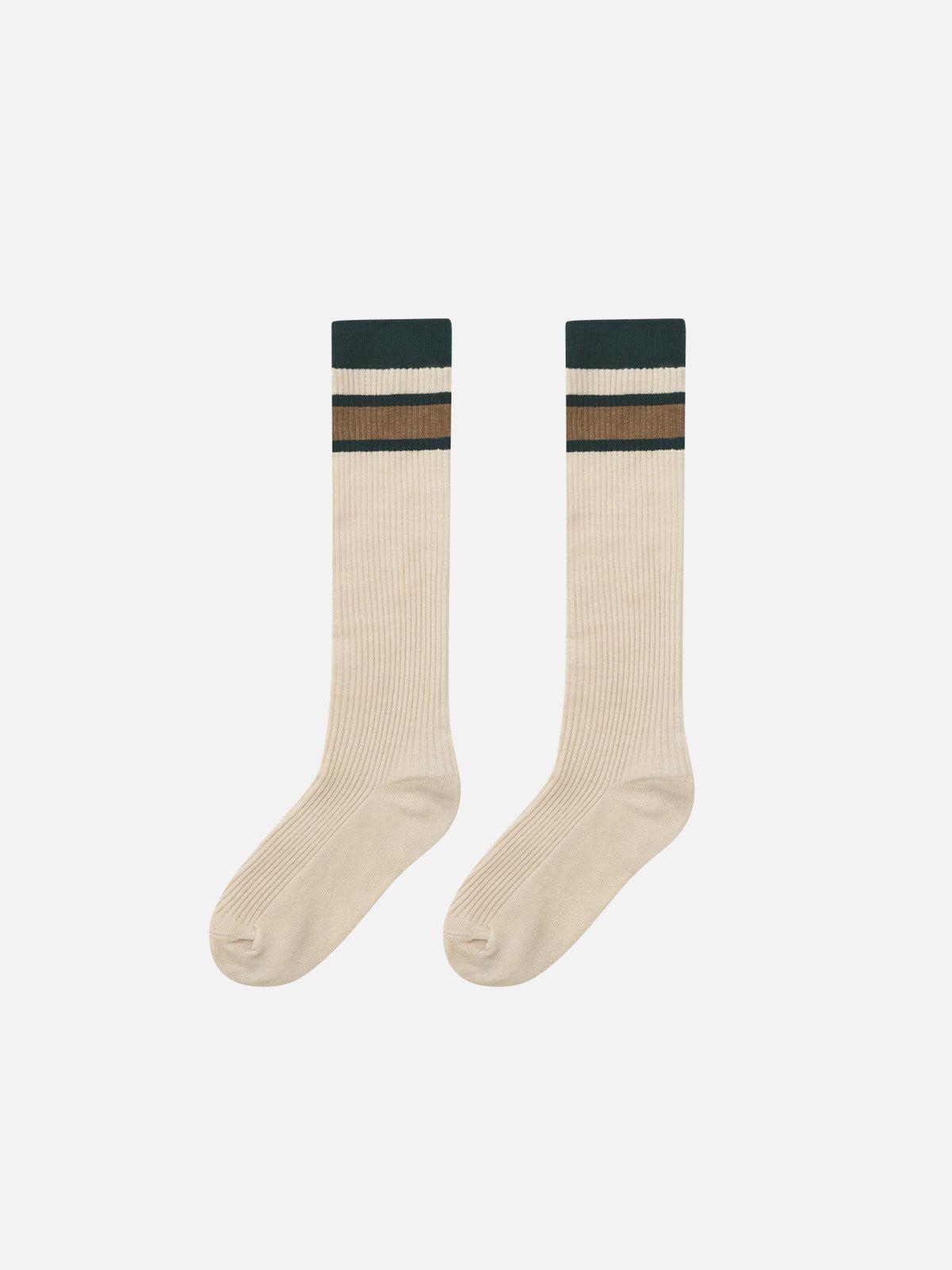 Color Blocking Stripe Socks Product Image