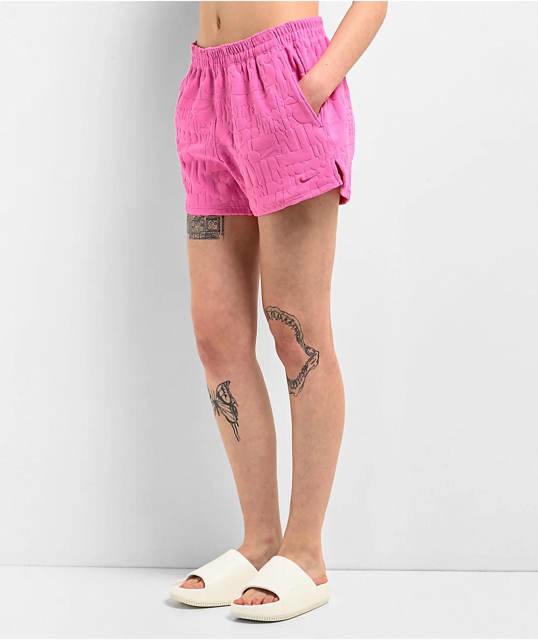 Nike Retro Flow Pink Cover Up Shorts Product Image