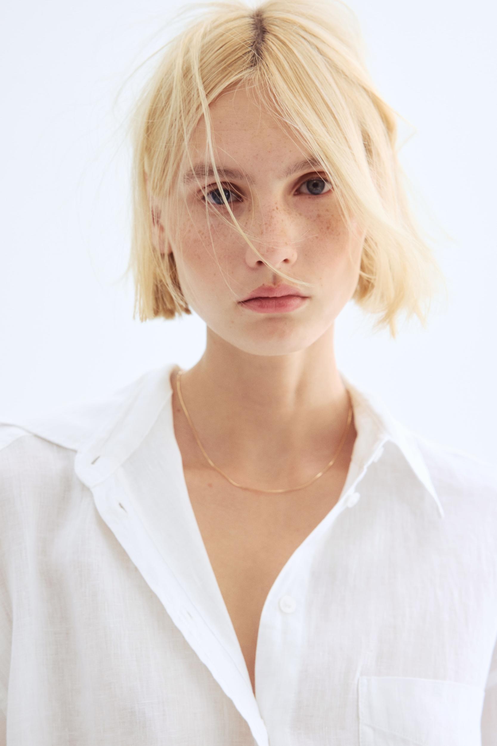 Oversized Linen Shirt Product Image
