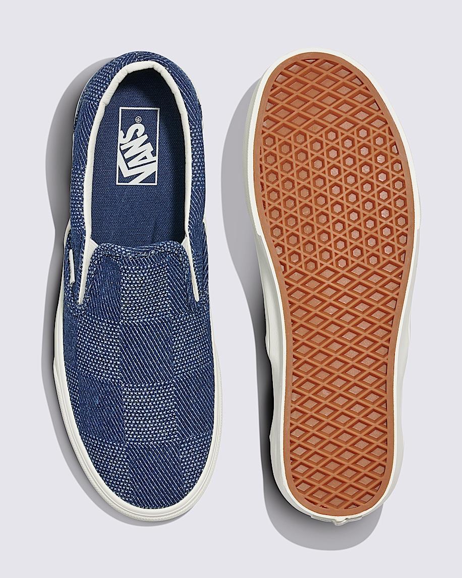 Classic Slip-On Denim Shoe in Navy| Vans US Product Image