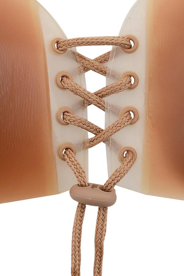  silicon push up invisible bra - caramel Product Image