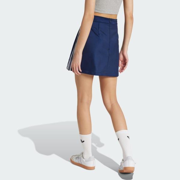 adidas Adicolor 3-Stripes Mini Skirt Night Indigo S Womens Product Image