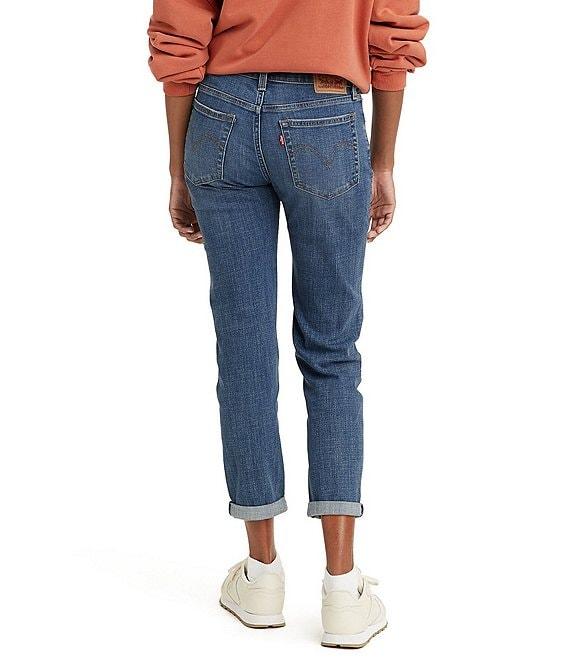 Levi's® Mid Rise Tapered Leg Rolled Hem Stretch Denim Boyfriend Jeans Product Image