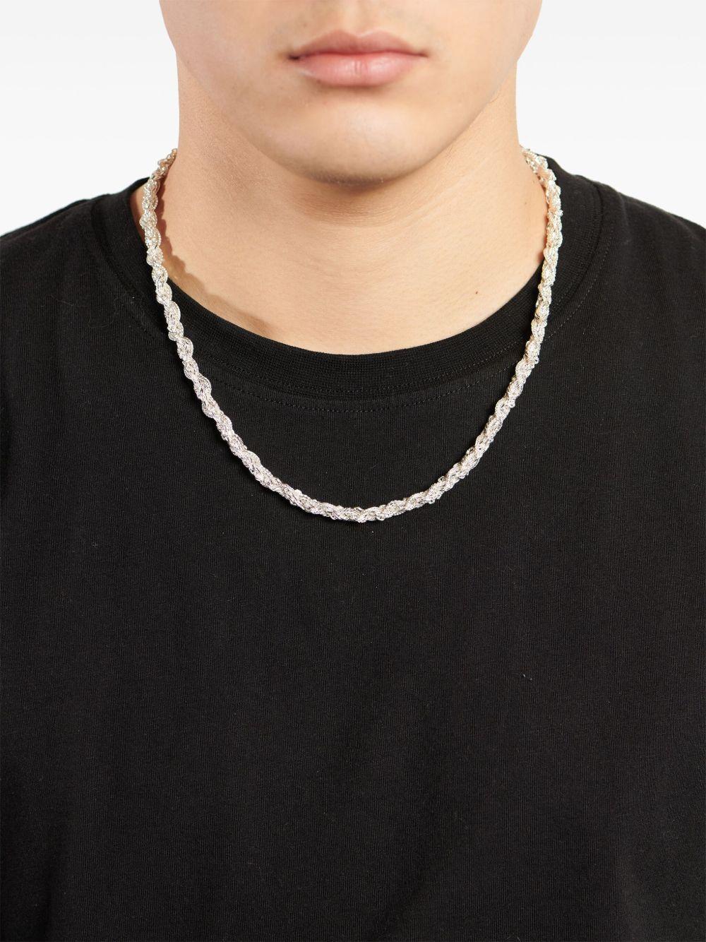 rope-chain silver necklace Product Image