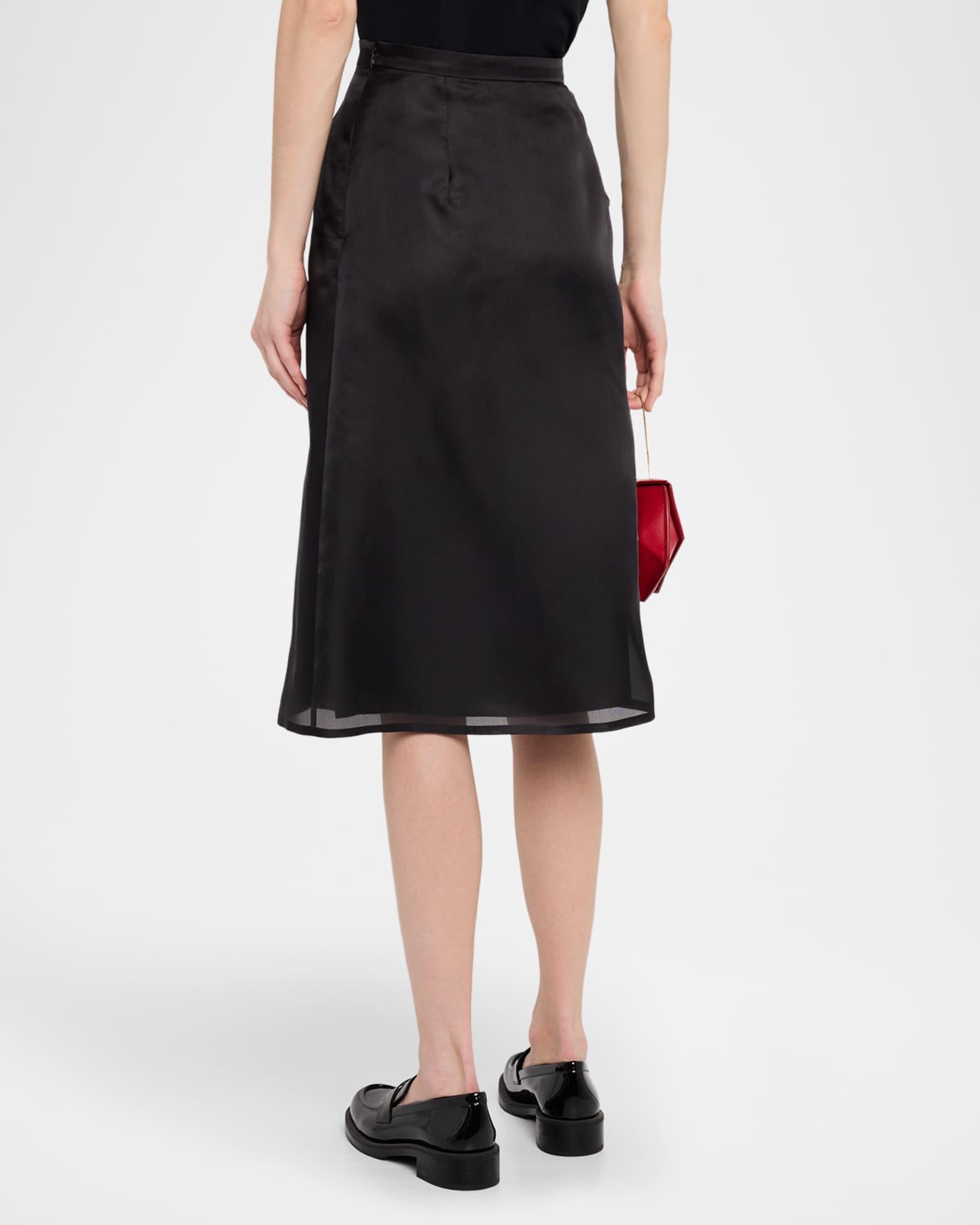 Anemone Corsage Organza Midi Skirt Product Image