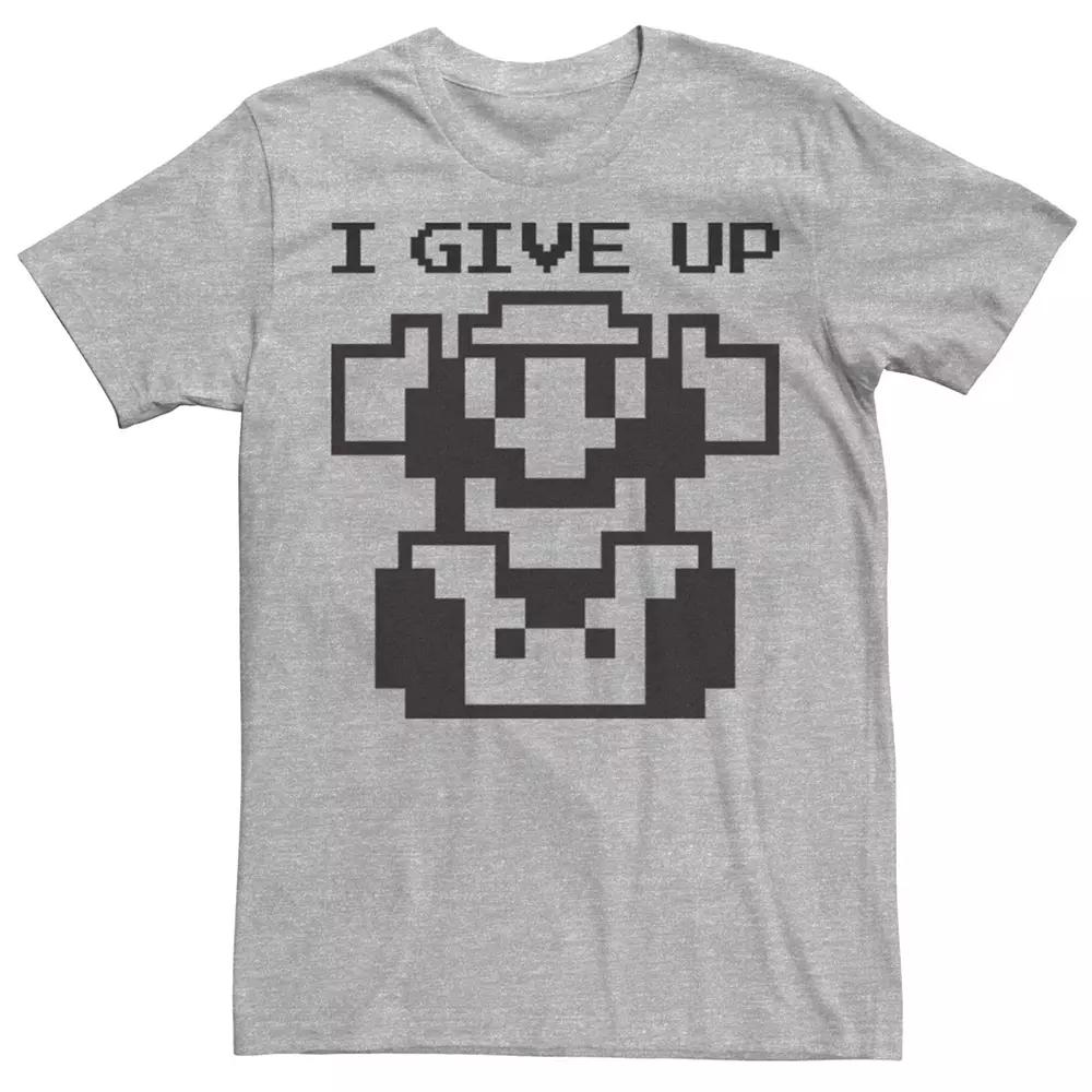 Men's Nintendo Super Mario I Give Up 8-Bit Tee,  Product Image