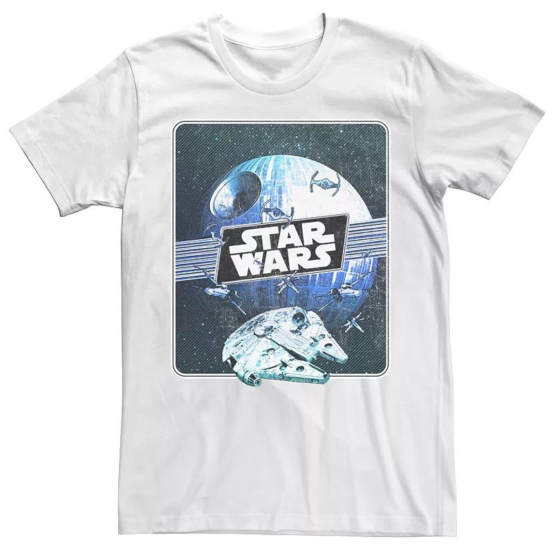 Men's Star Wars Rebel Death Star Poster Graphic Tee, Size: Medium, White Product Image