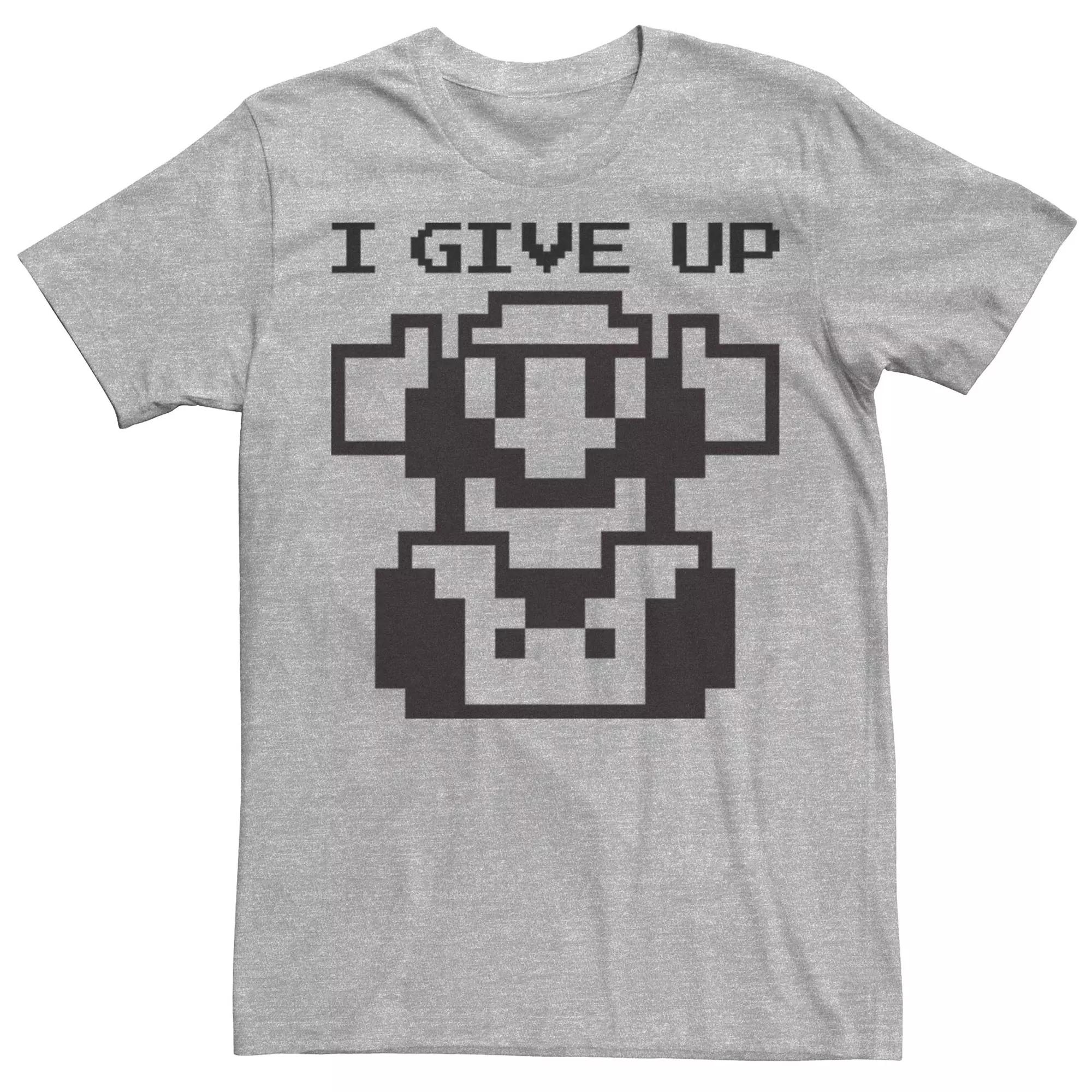 Men's Nintendo Super Mario I Give Up 8-Bit Tee,  Product Image