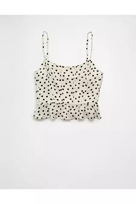 AE Polka Dot Corset Tank Top Womens Product Image