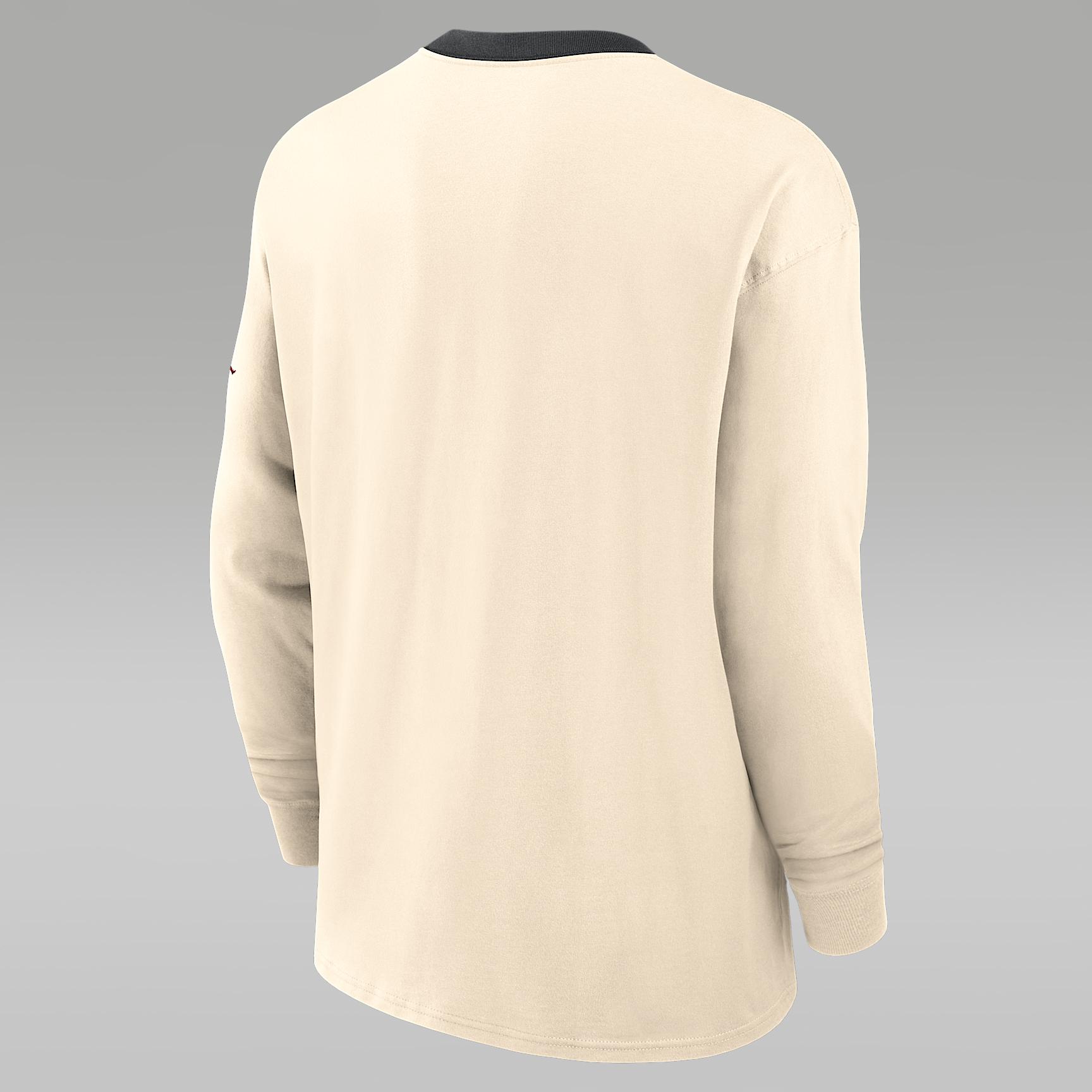 Oklahoma Athletic Prep Max90 Pocket Logo Men's Jordan Brand College Long-Sleeve T-Shirt Product Image