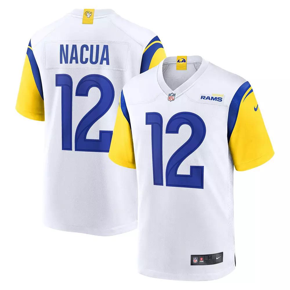 Men's Nike Puka Nacua White Los Angeles Rams Game Player Jersey,  Product Image