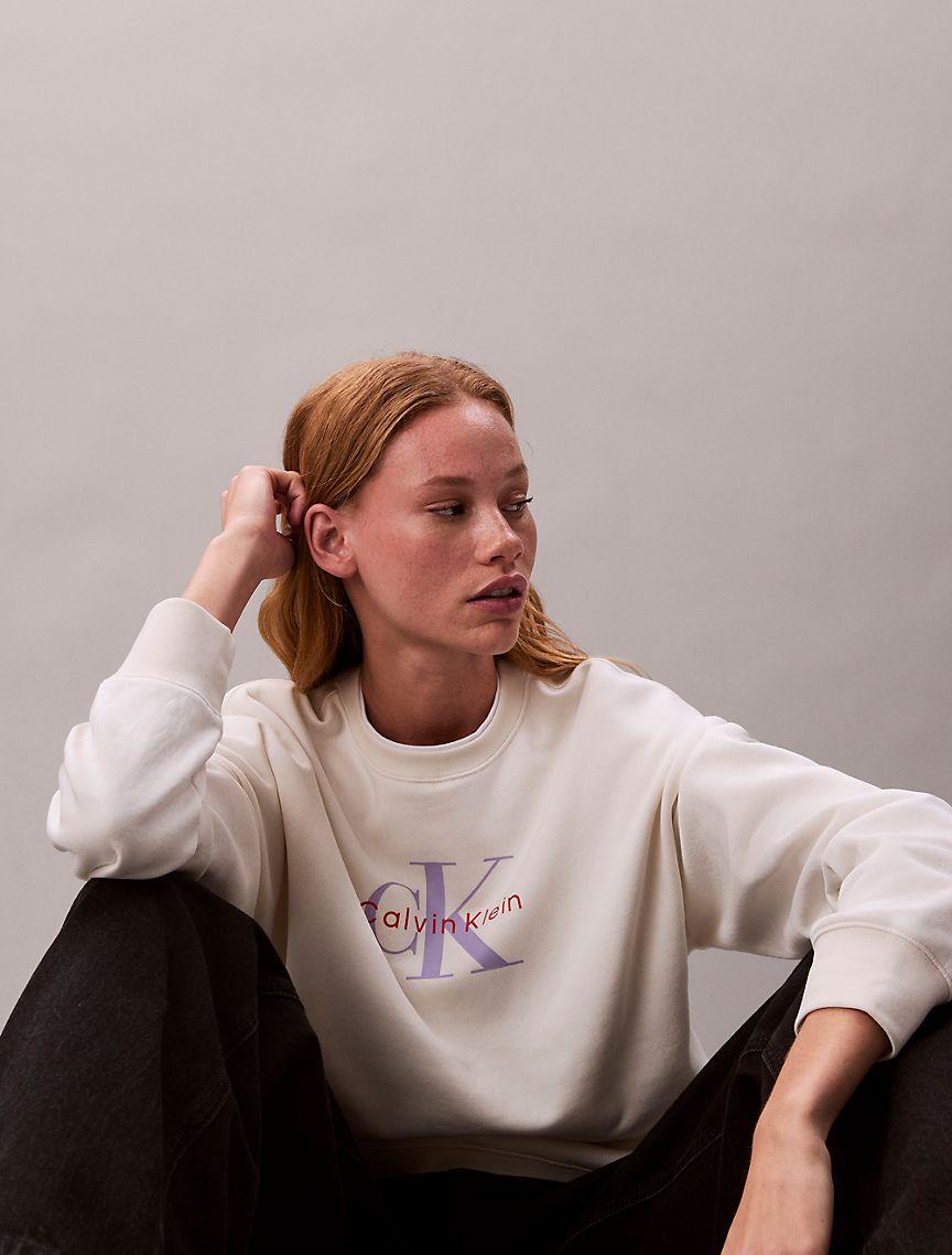 Monologo Fleece Relaxed Sweatshirt Product Image