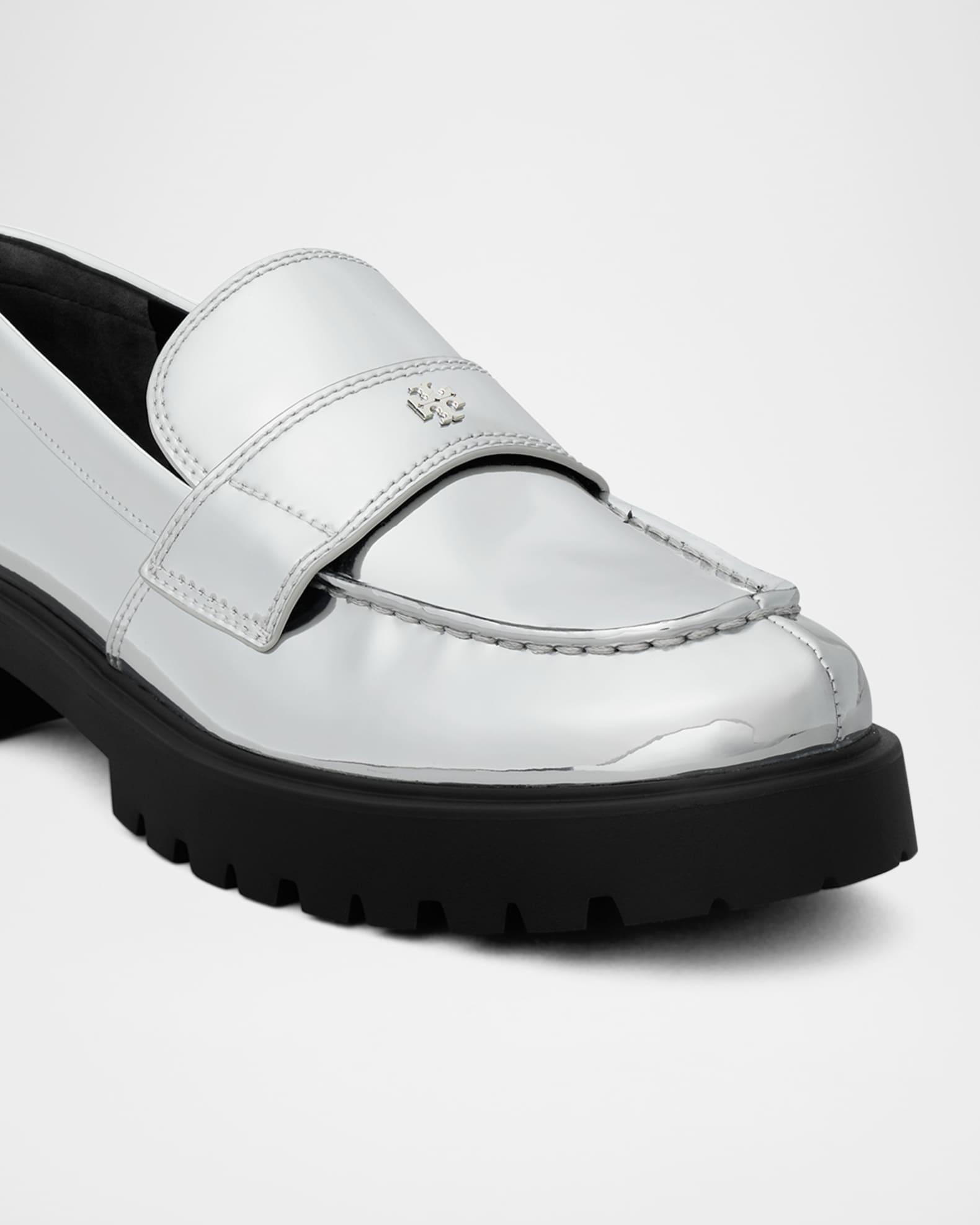 Metallic Medallion Classic Lug-Sole Loafers Product Image