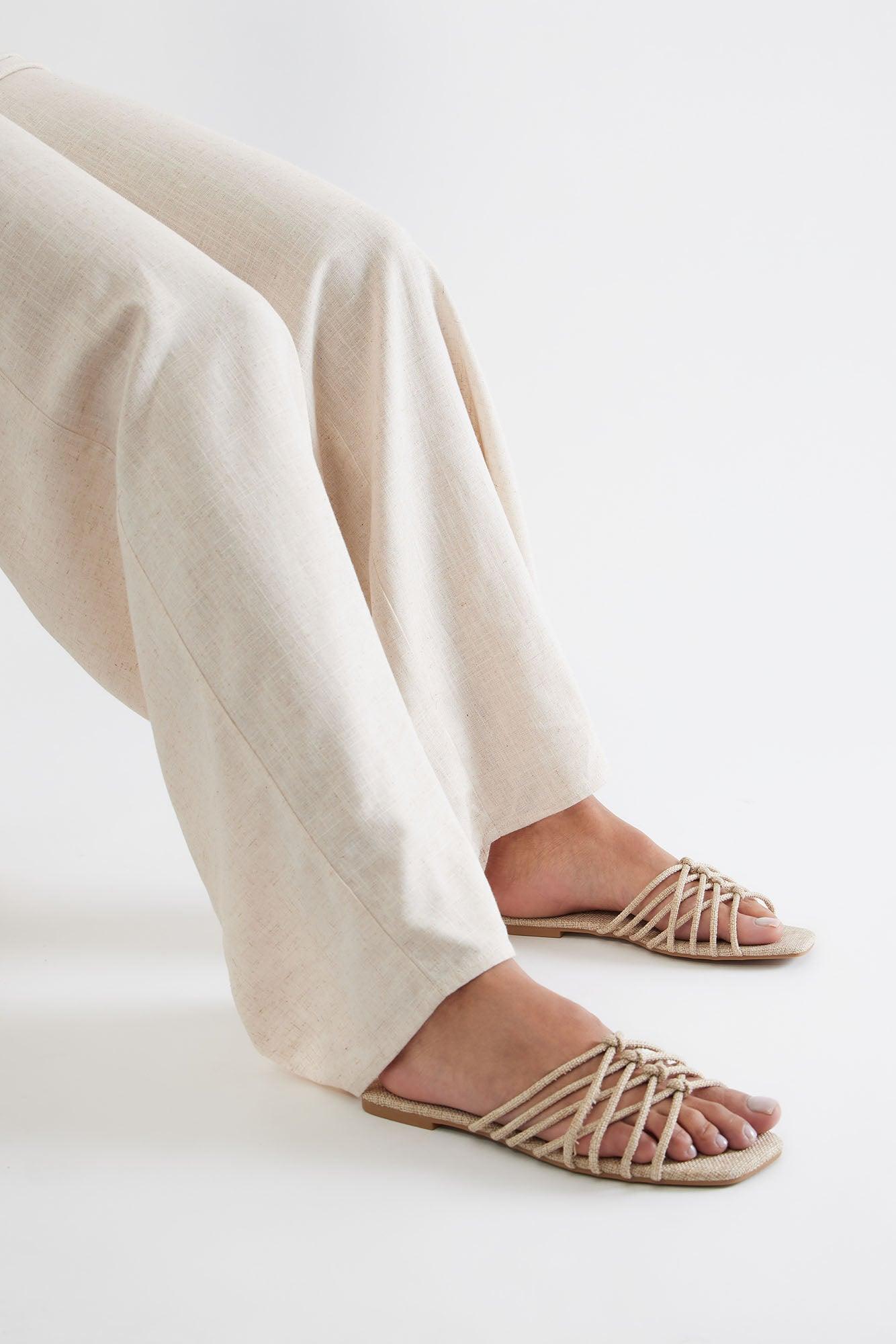 Vesper Slip On Sandals - Natural Product Image