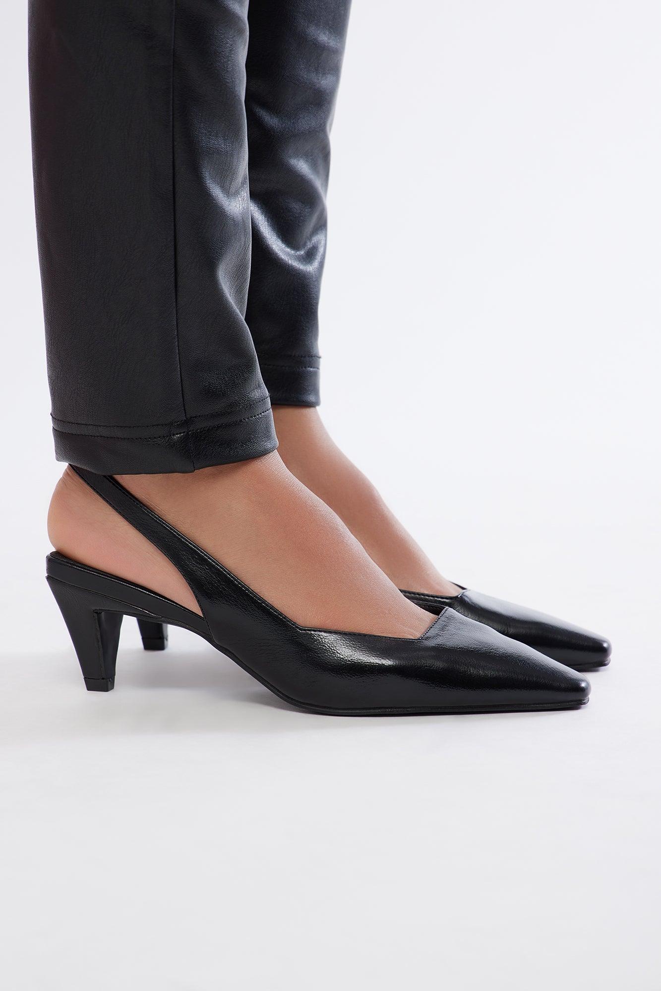Kamari Slingback Pumps - Black Product Image