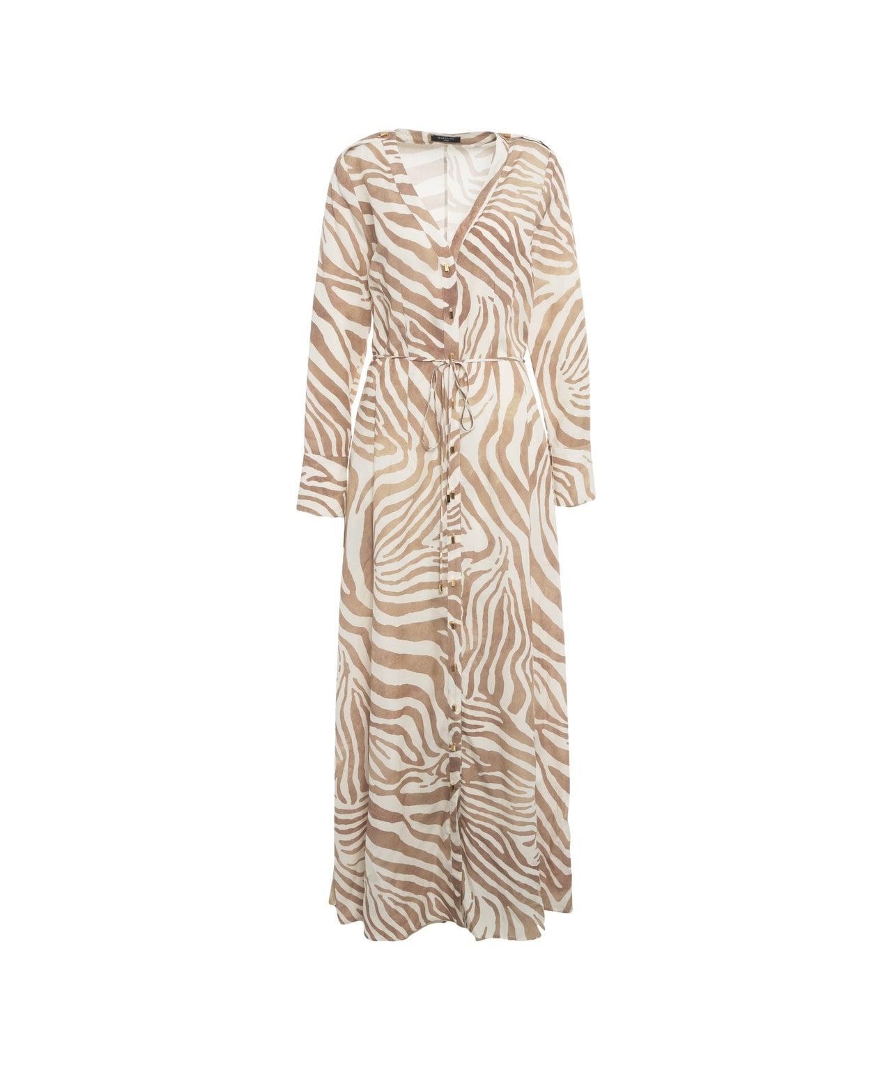 Maxi dress with animal print Product Image