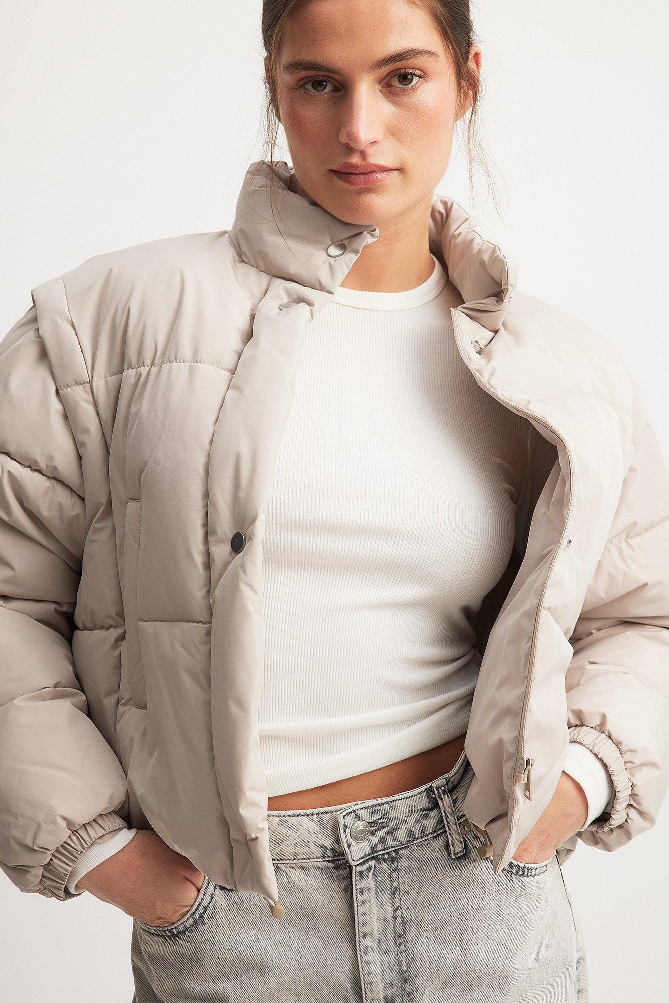 Detachable Sleeve Padded Jacket Product Image