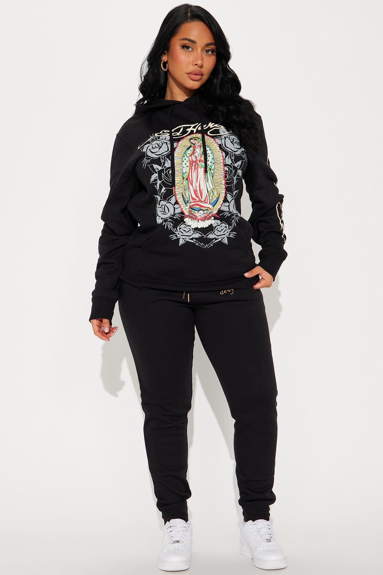 Ed Hardy Mary Hoodie - Black Product Image