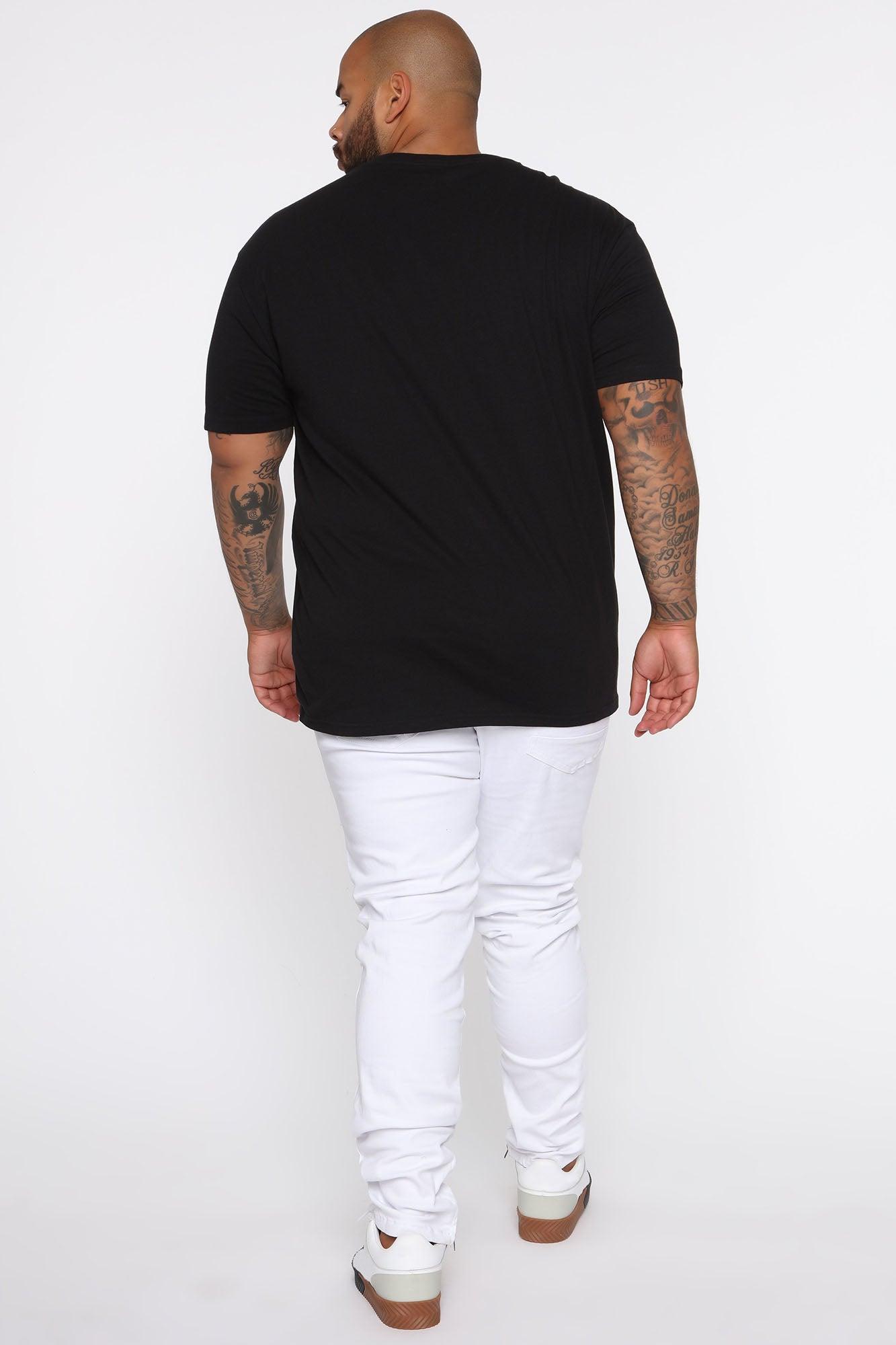Essential V Neck Tee - Black Product Image