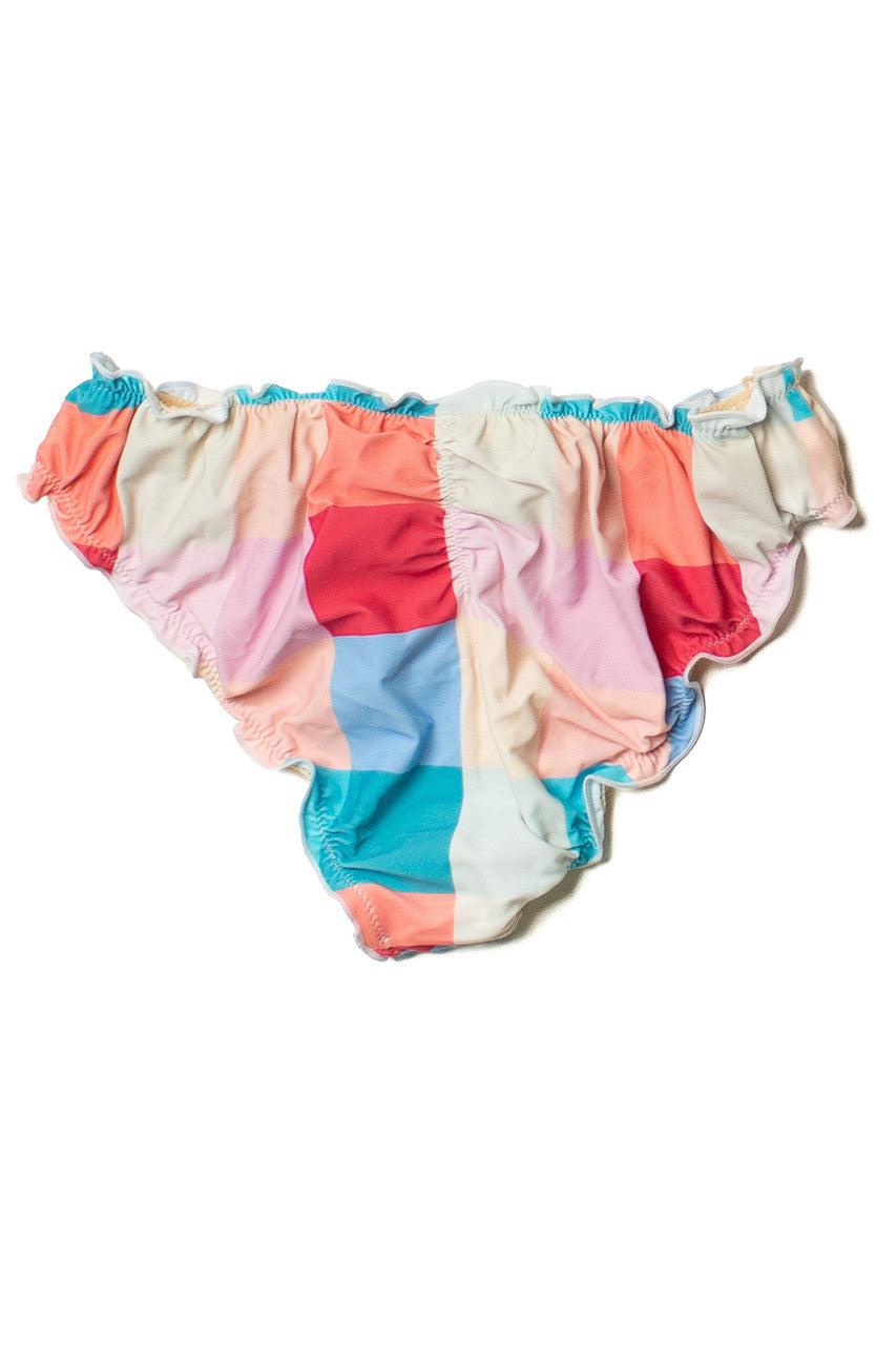 Pastel Gingham Ruffle Bikini Bottom Product Image