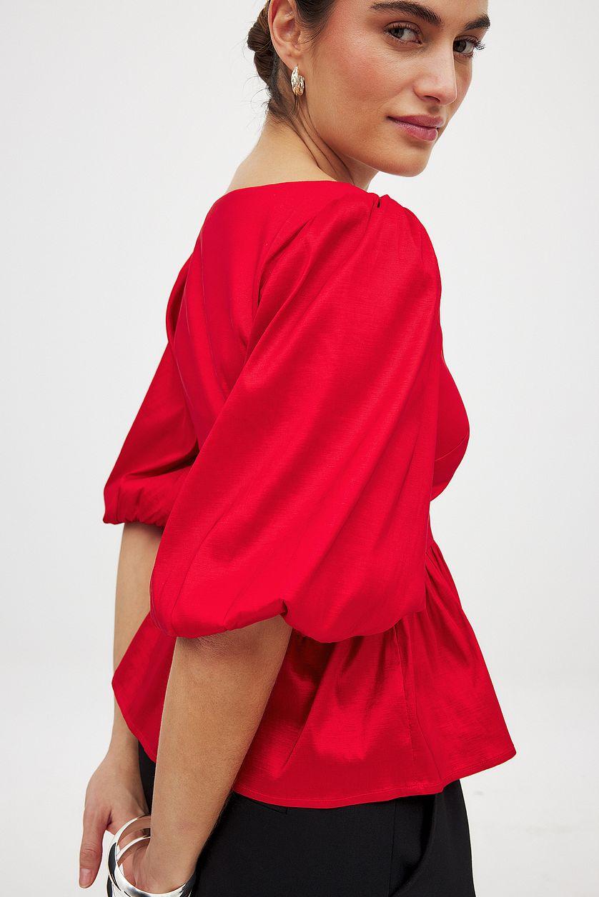 Puff Shoulder Blouse Product Image