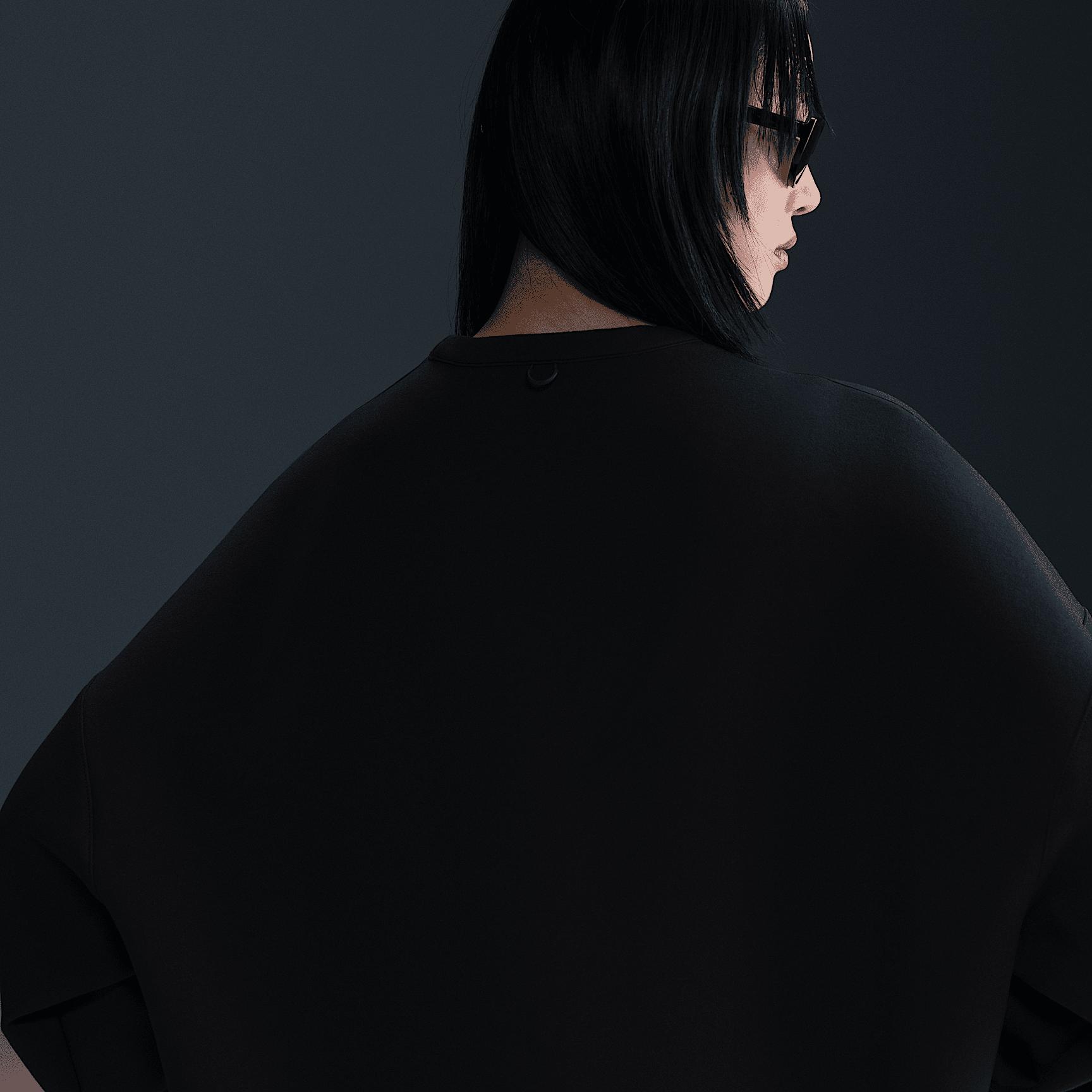 Nike Womens 24.7 ImpossiblySoft Dri-FIT Oversized Crew-Neck Top | HQ8193-010 Product Image