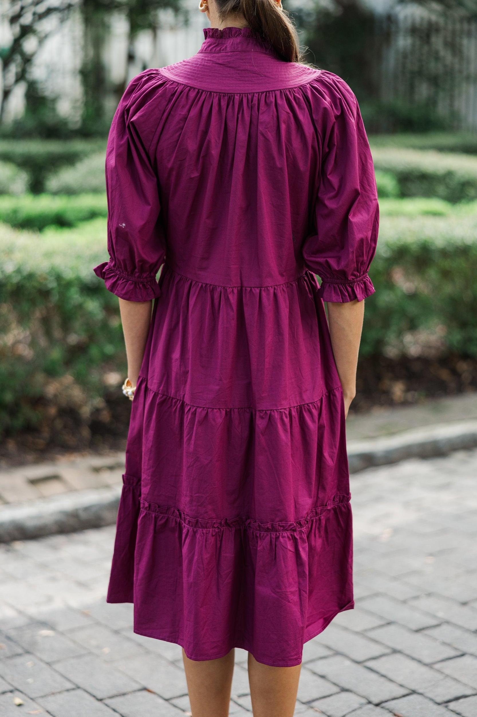 Pinch: Feeling The Love Berry Purple Midi Dress Female Product Image