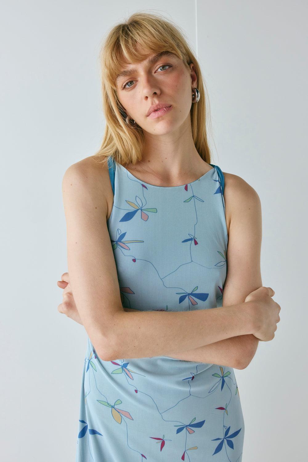 Fredrika Mesh Maxi Dress Sol Product Image