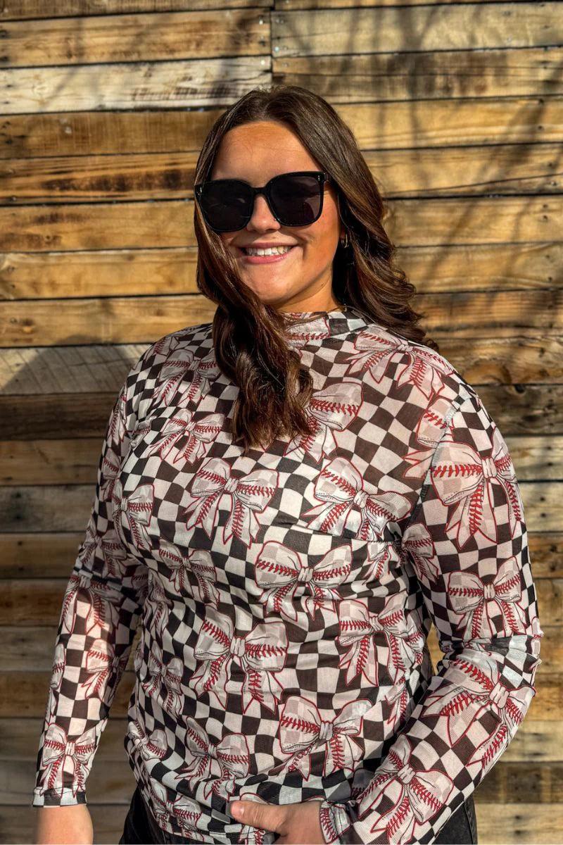 Sterling Kreek Dirt and Diamonds Mesh Top Product Image