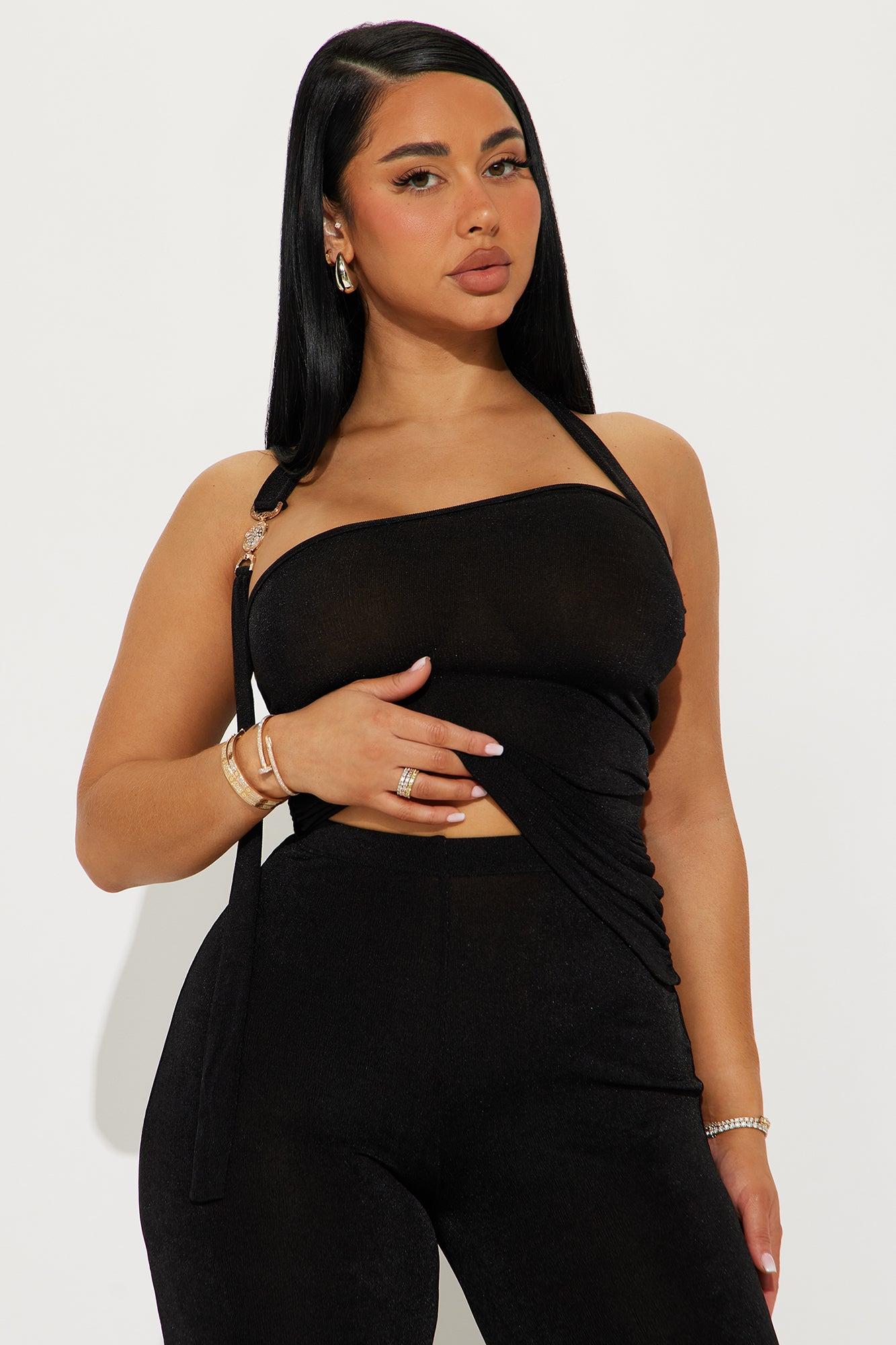 Modern Style Pant Set - Black Product Image