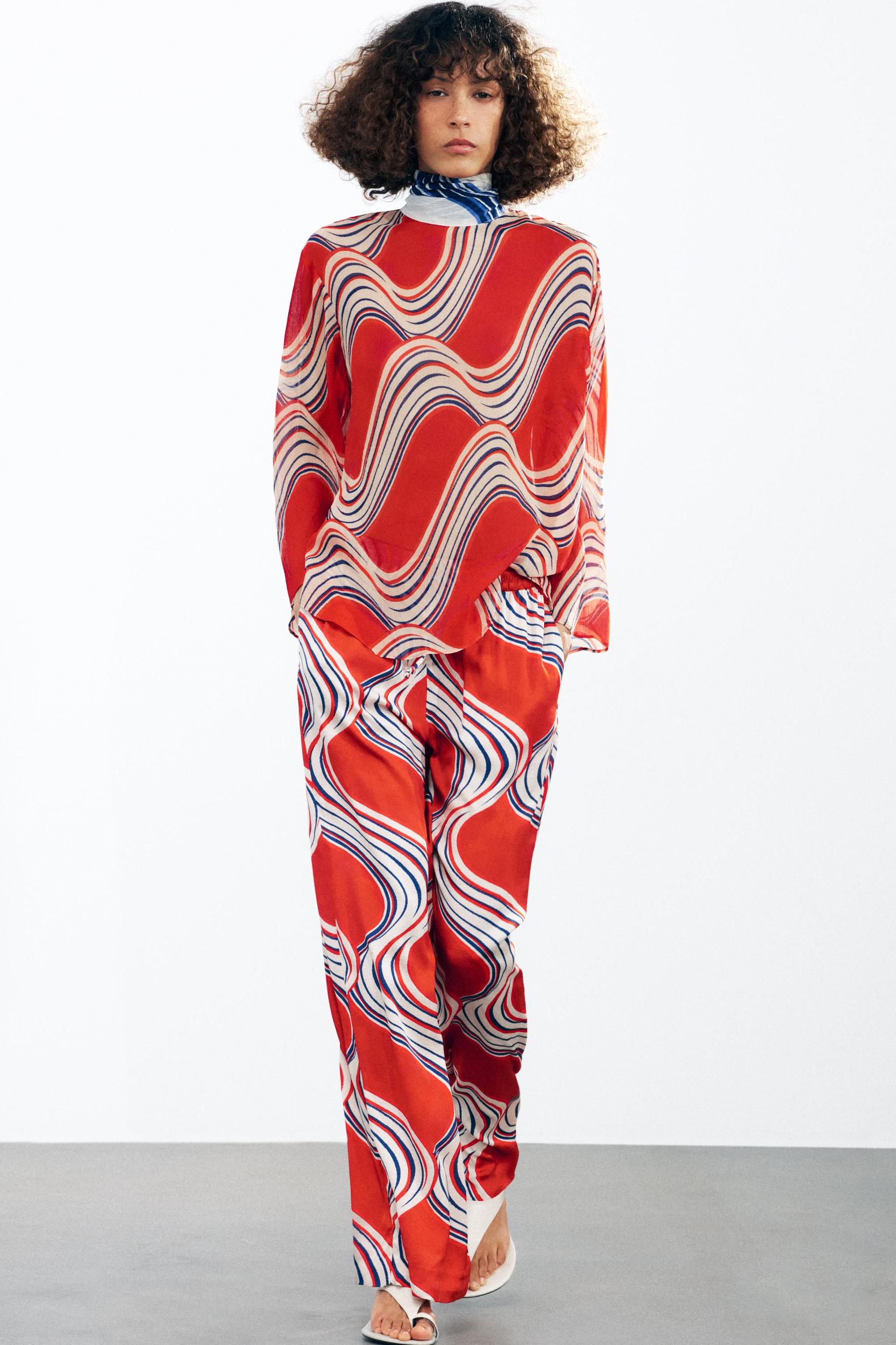 ZW COLLECTION PRINTED PAJAMA PANTS Product Image