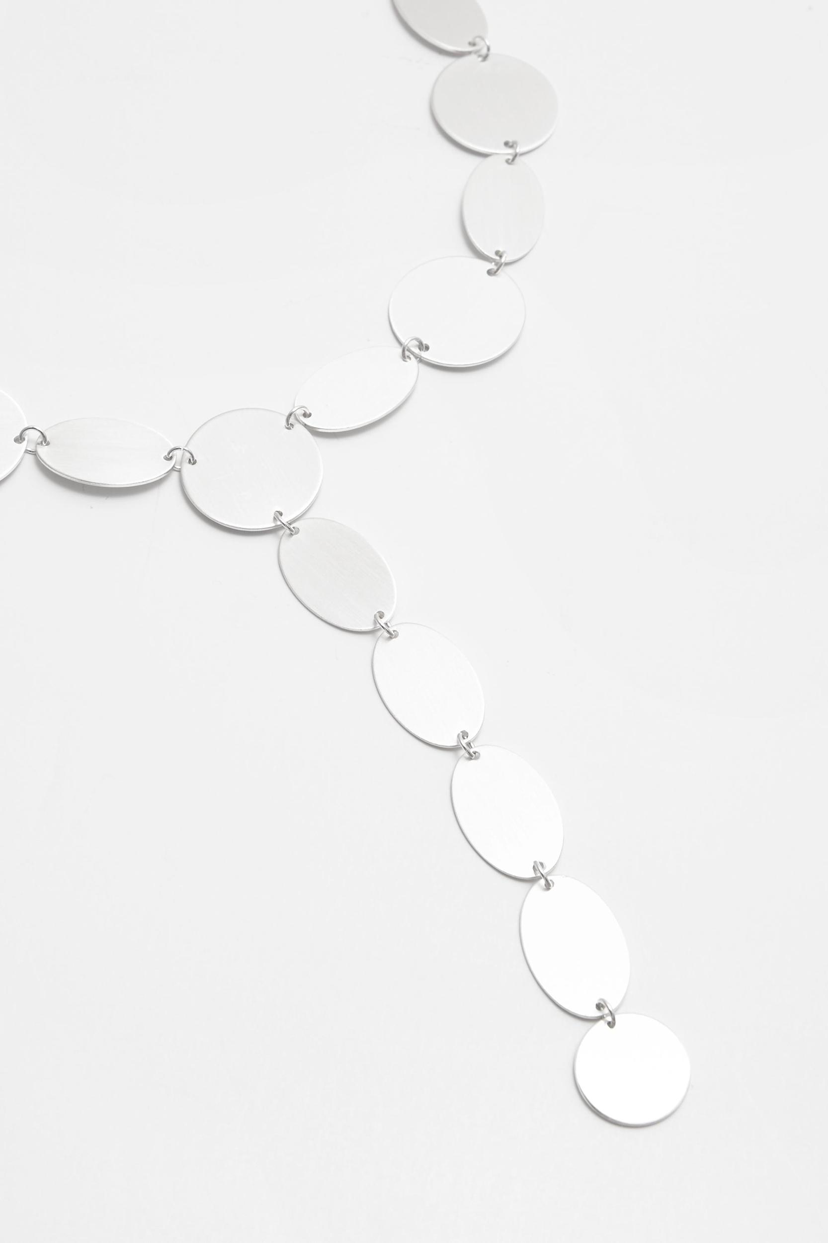 Lariat necklace with circles Product Image