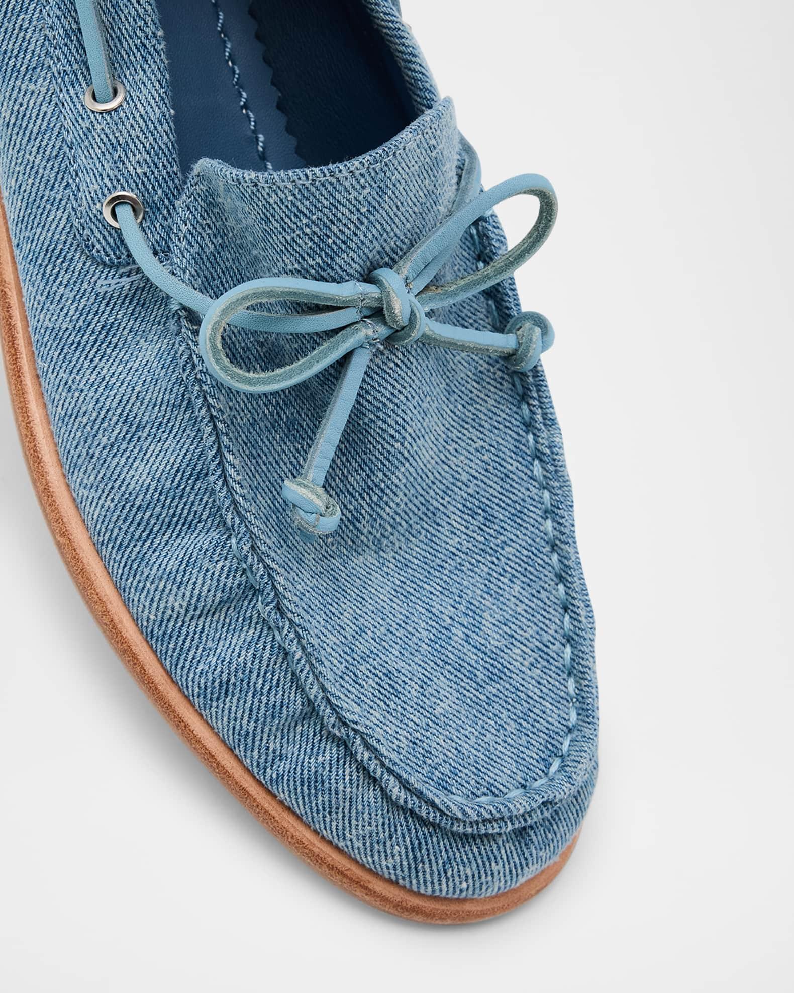 Carter Denim Boat Loafers Product Image