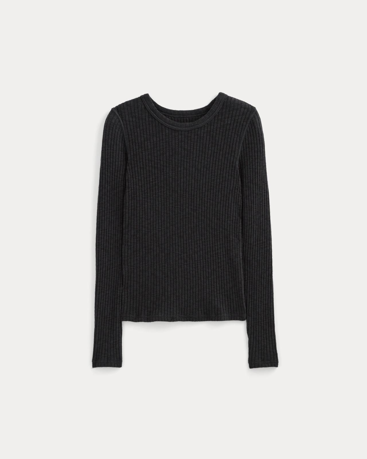 Womens Cozy Rib Long-Sleeve Tee Sweater by Everlane Product Image