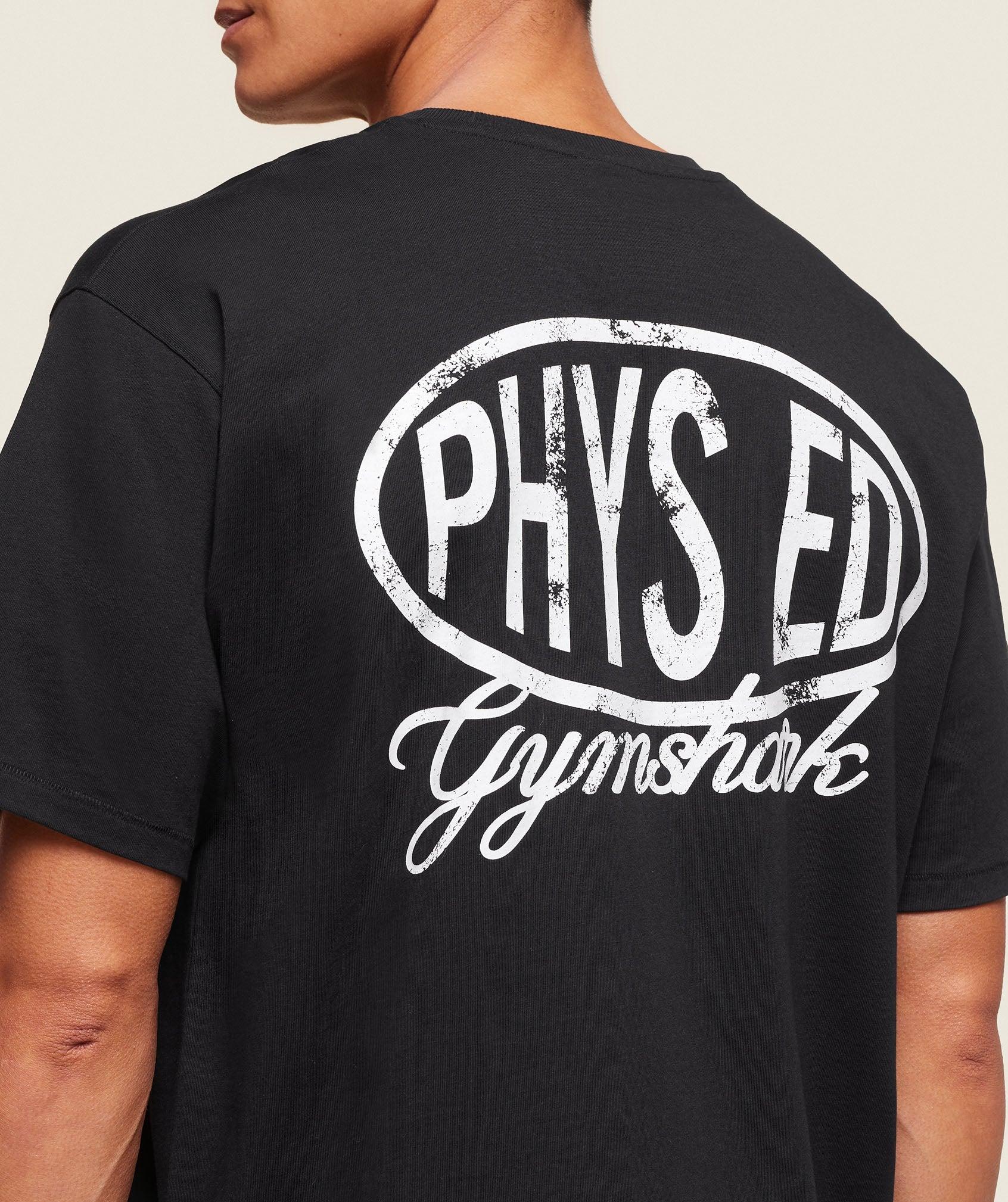 Gymshark Phys Ed T-Shirt - Black Male Product Image