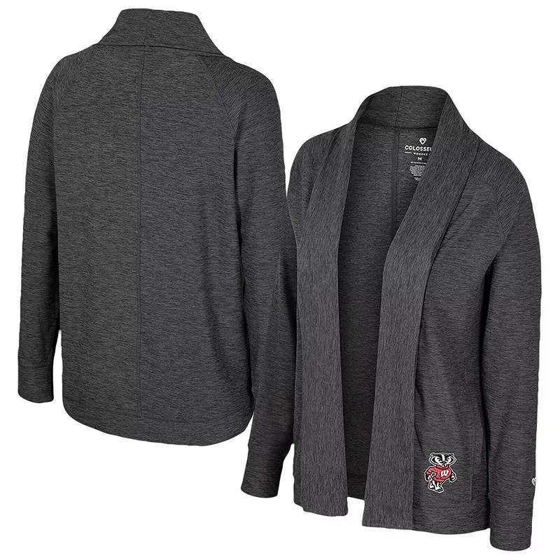 Women's Colosseum Charcoal Clemson Tigers Dash Cardigan,  Product Image